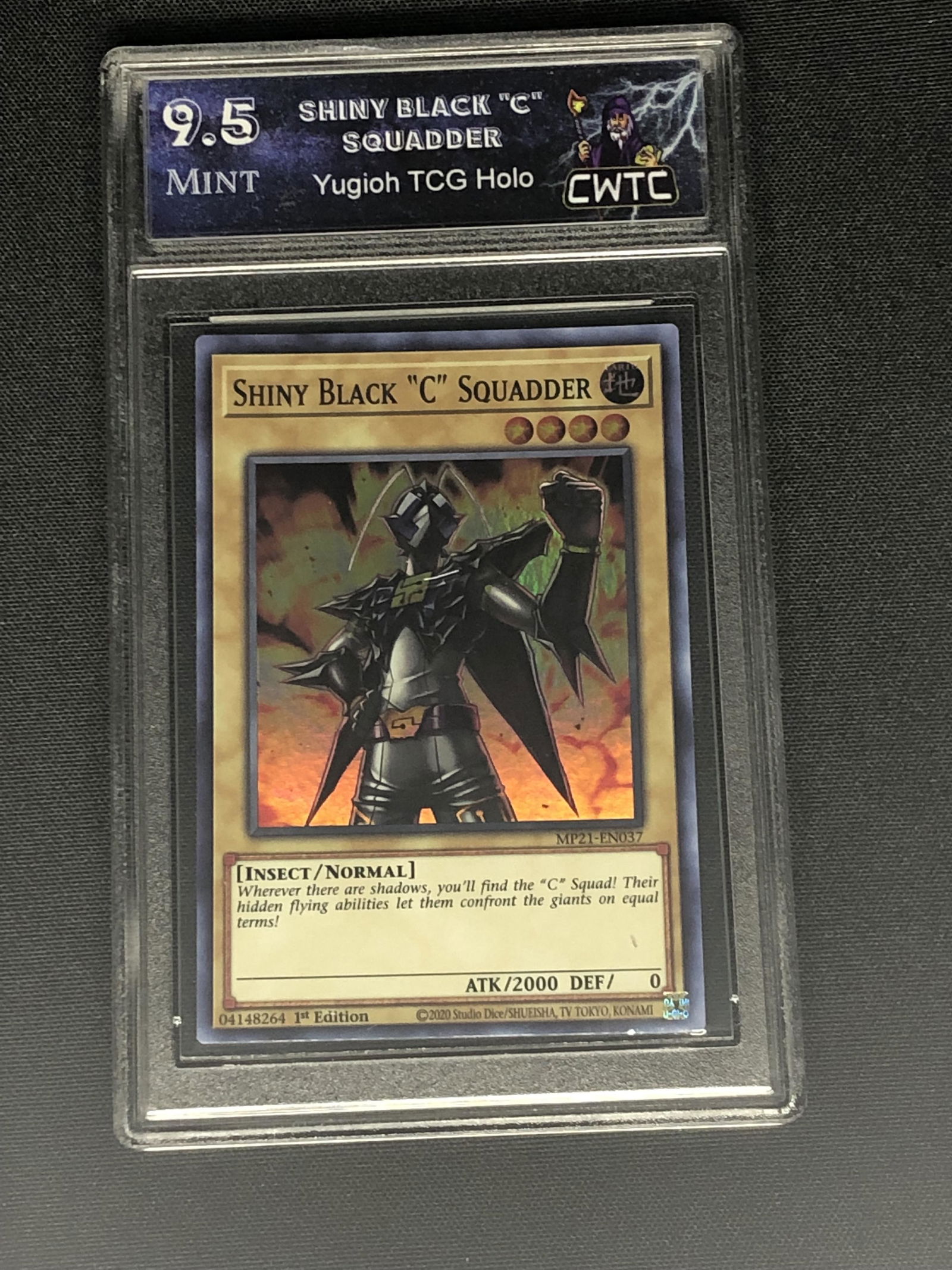 Shiny Black "C" Squadder Graded CWTC 9.5 (1 of 1)