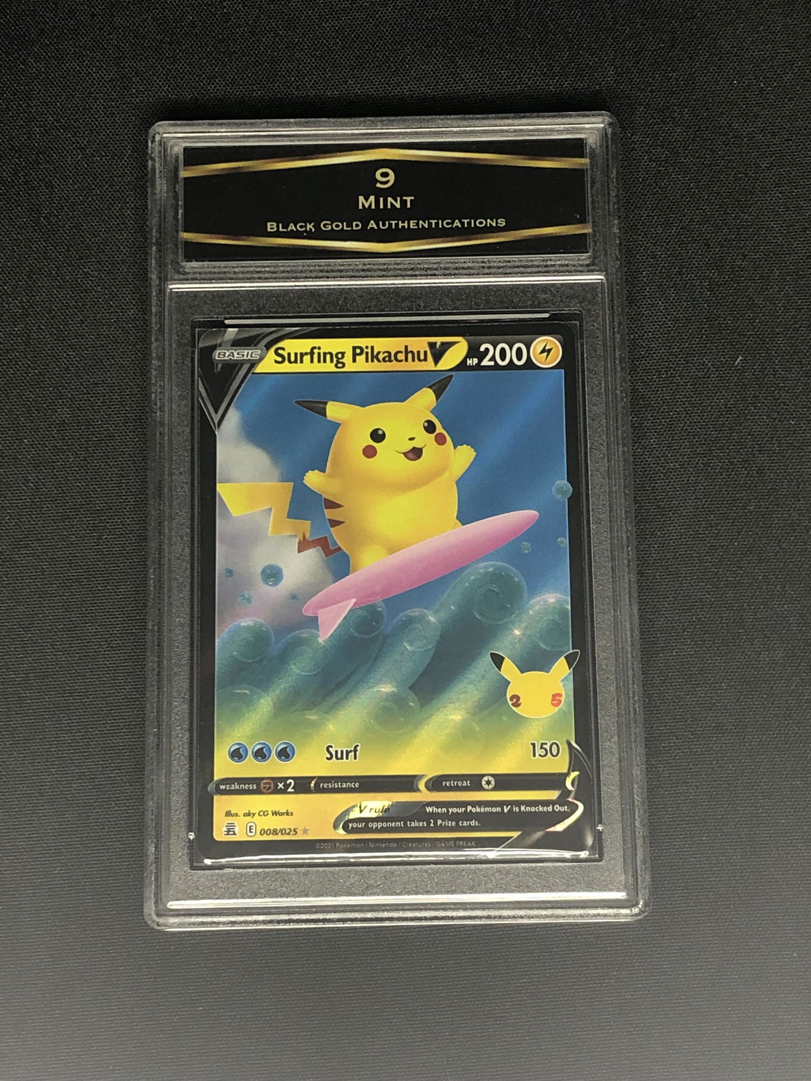 Surfing Pikachu V Graded BGA 9 (1 of 1)