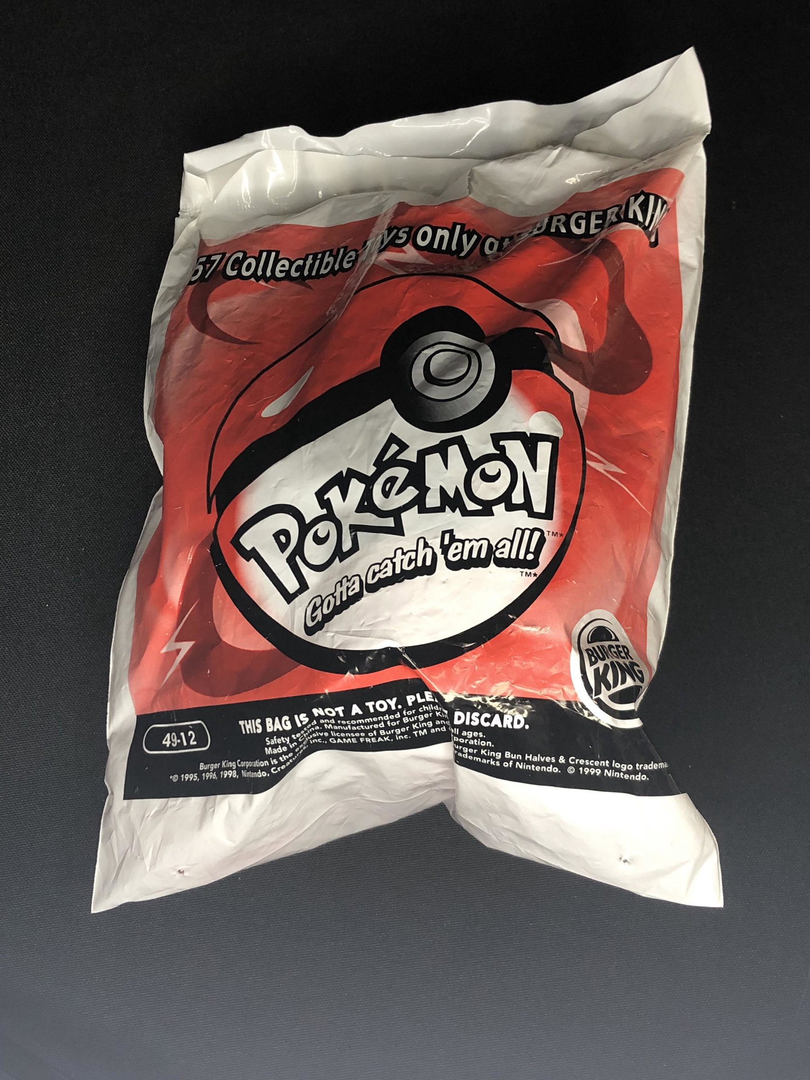 Vintage Burger King Promo Pokemon Toy: Vintage Burger King Promo Pokemon Toy