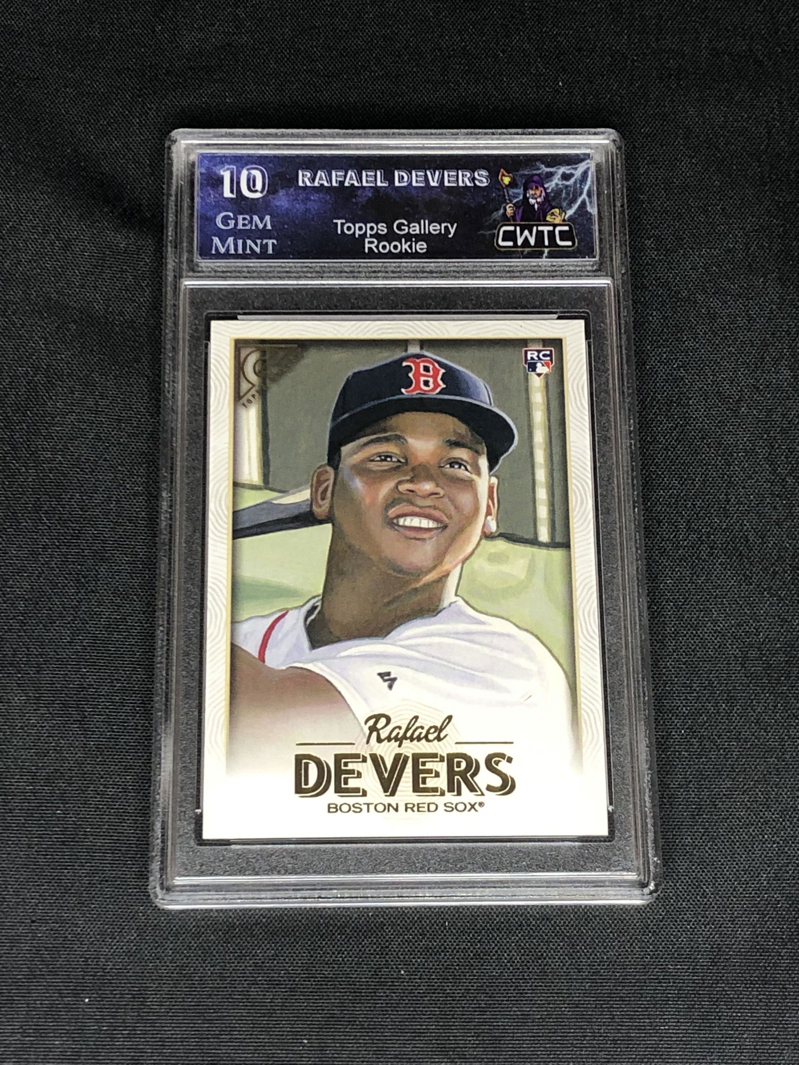 Rafael Devers Topps Gallery Rookie Graded CWTC 10 (1 of 1)