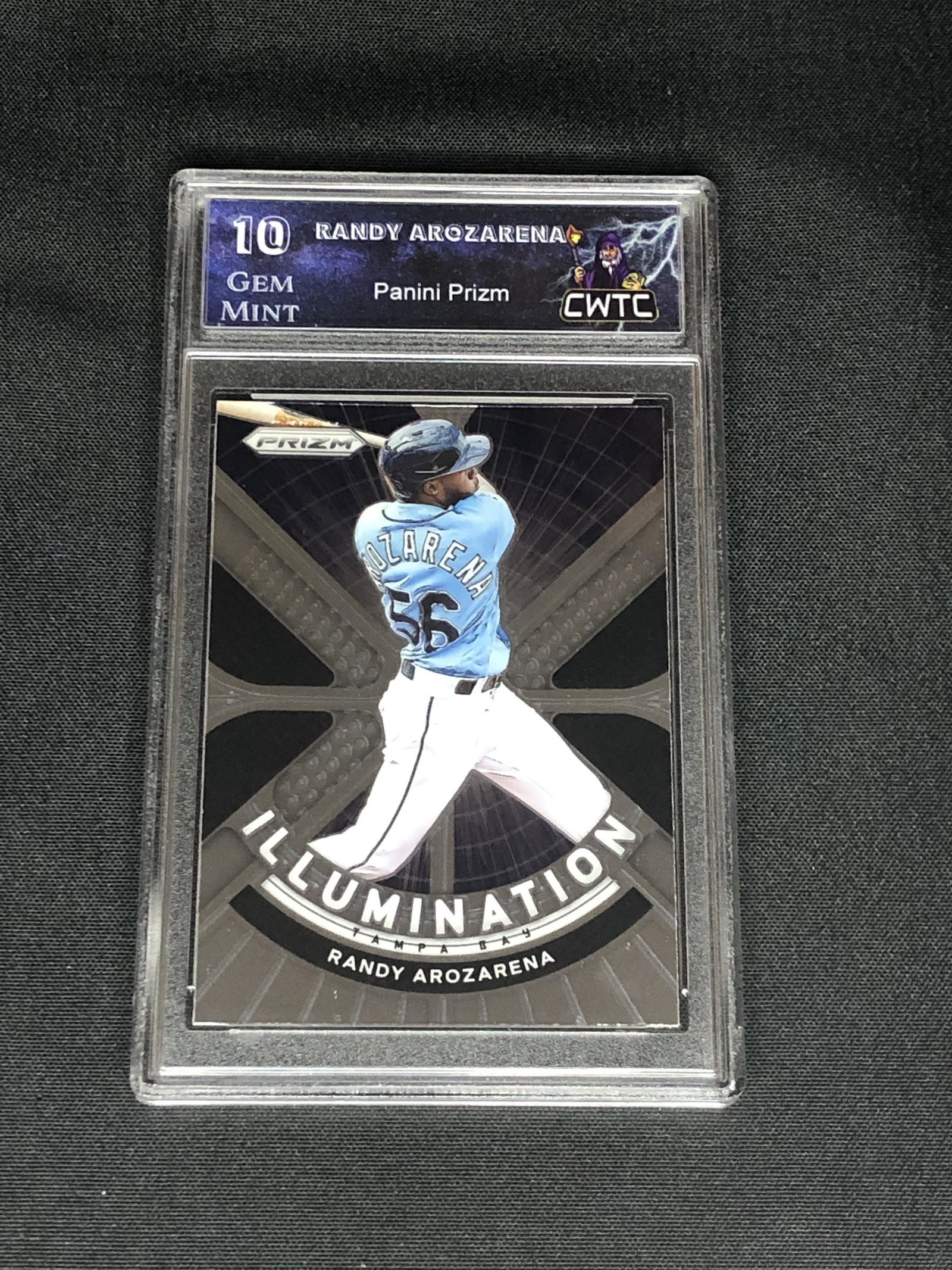 Randy Arozarena Panini Illumination Prizm Graded CWTC 10: Randy Arozarena Panini Illumination Prizm Graded CWTC 10