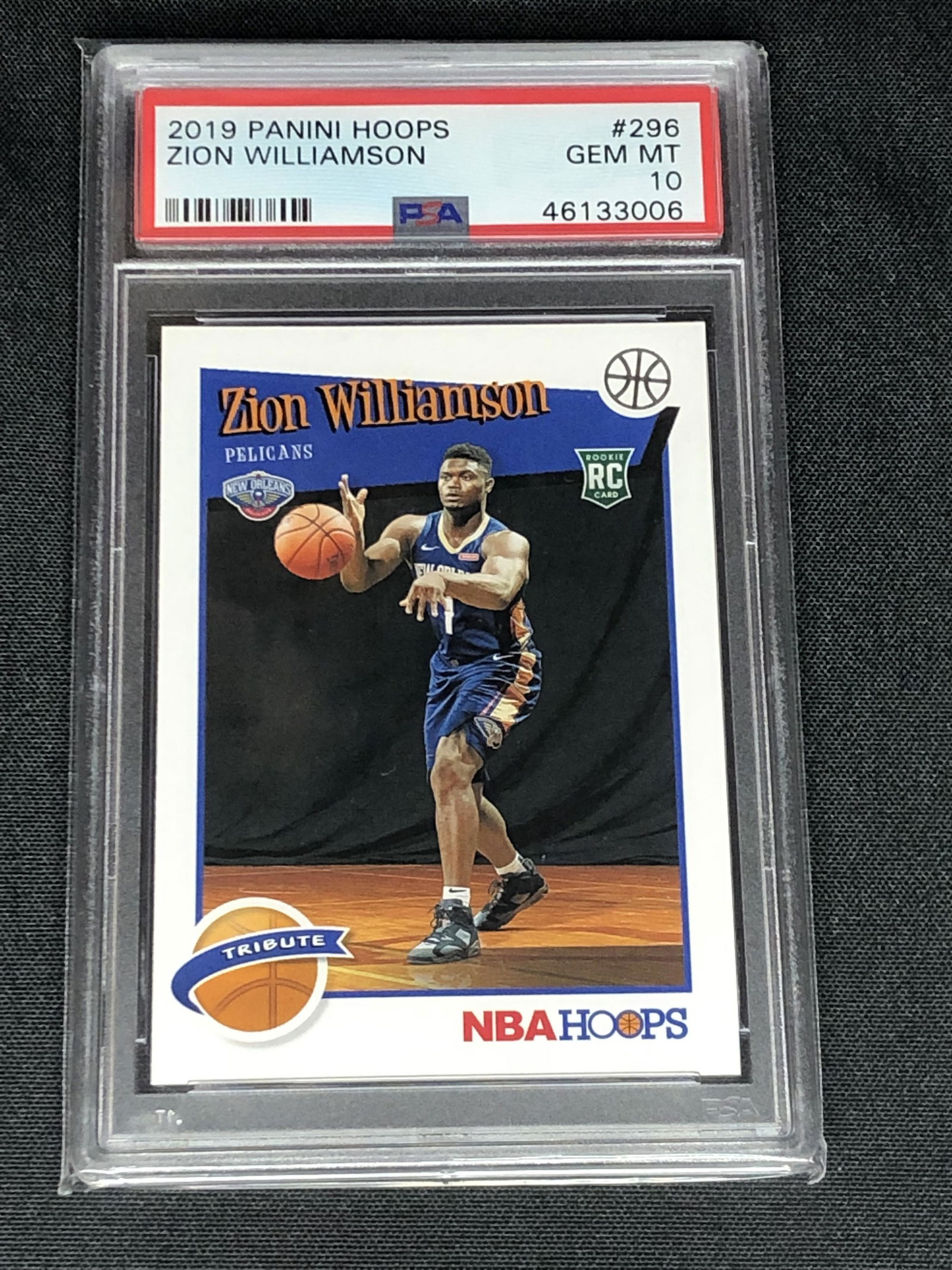 Zion Williamson Panini NBA Hoops Rookie Graded PSA 10 (1 of 1)