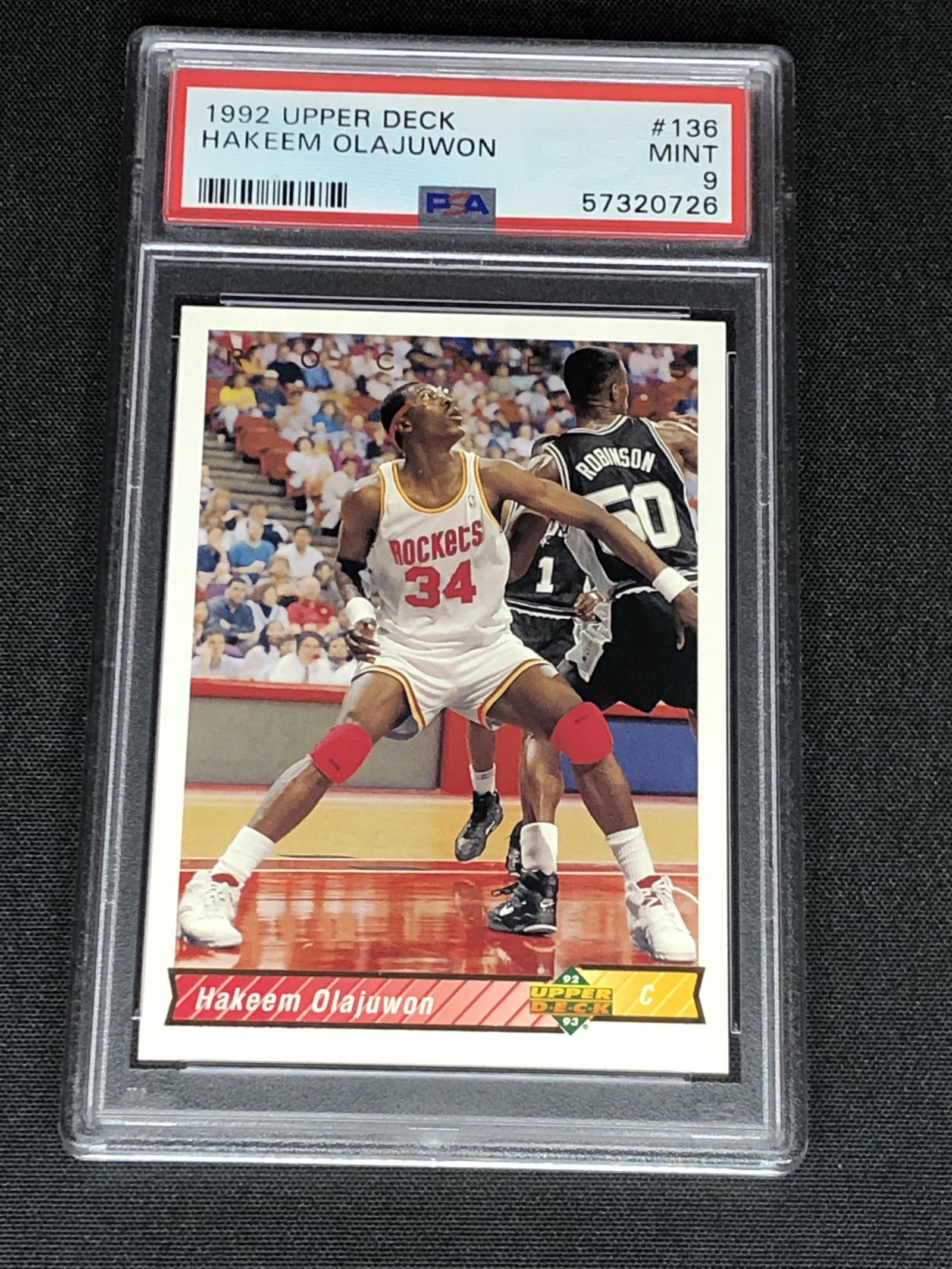 Hakeem Olajuwon Upper Deck PSA 9 (1 of 1)