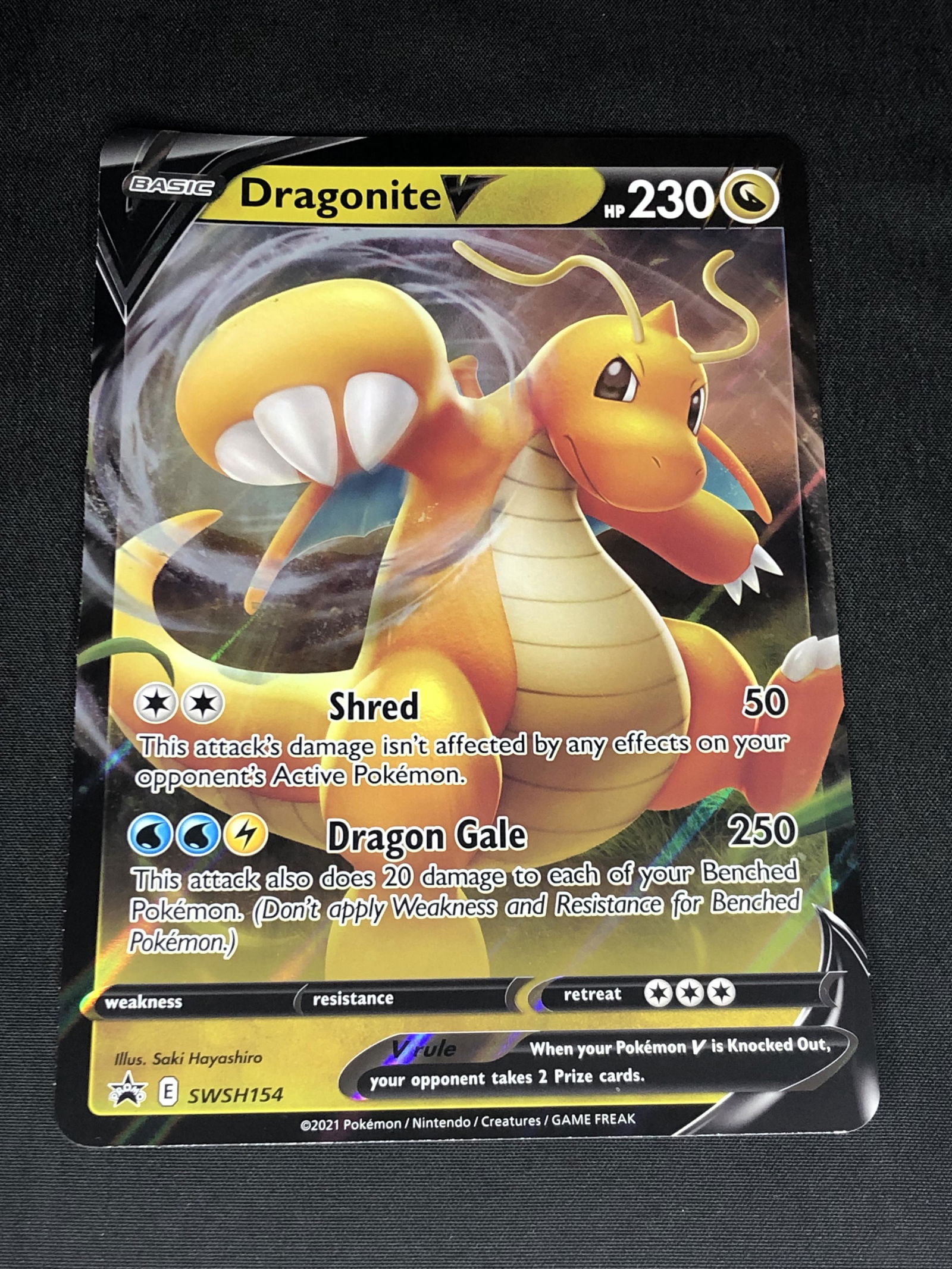 Jumbo Dragonite V Pokemon Card (1 of 1)