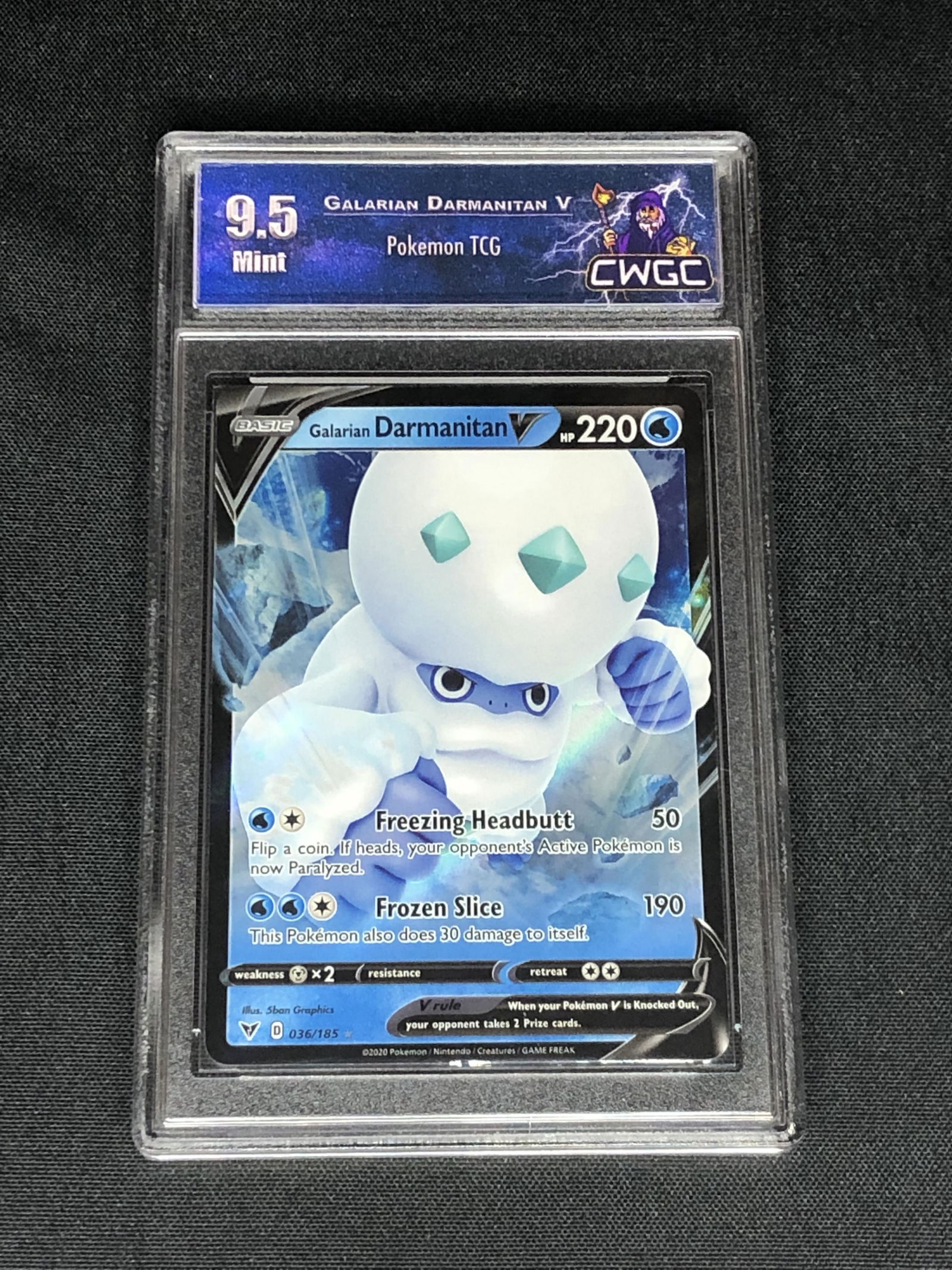 Galarian Darmanitan V Graded CWTC 9.5 (1 of 1)