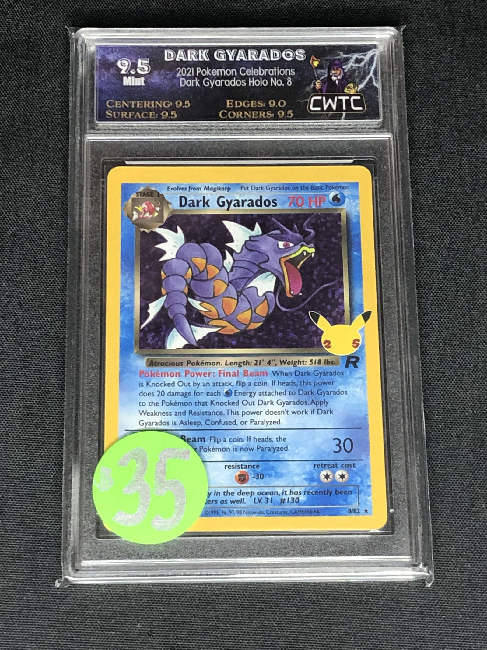 Dark Gyarados Holo Graded CWTC 9.5 (1 of 1)