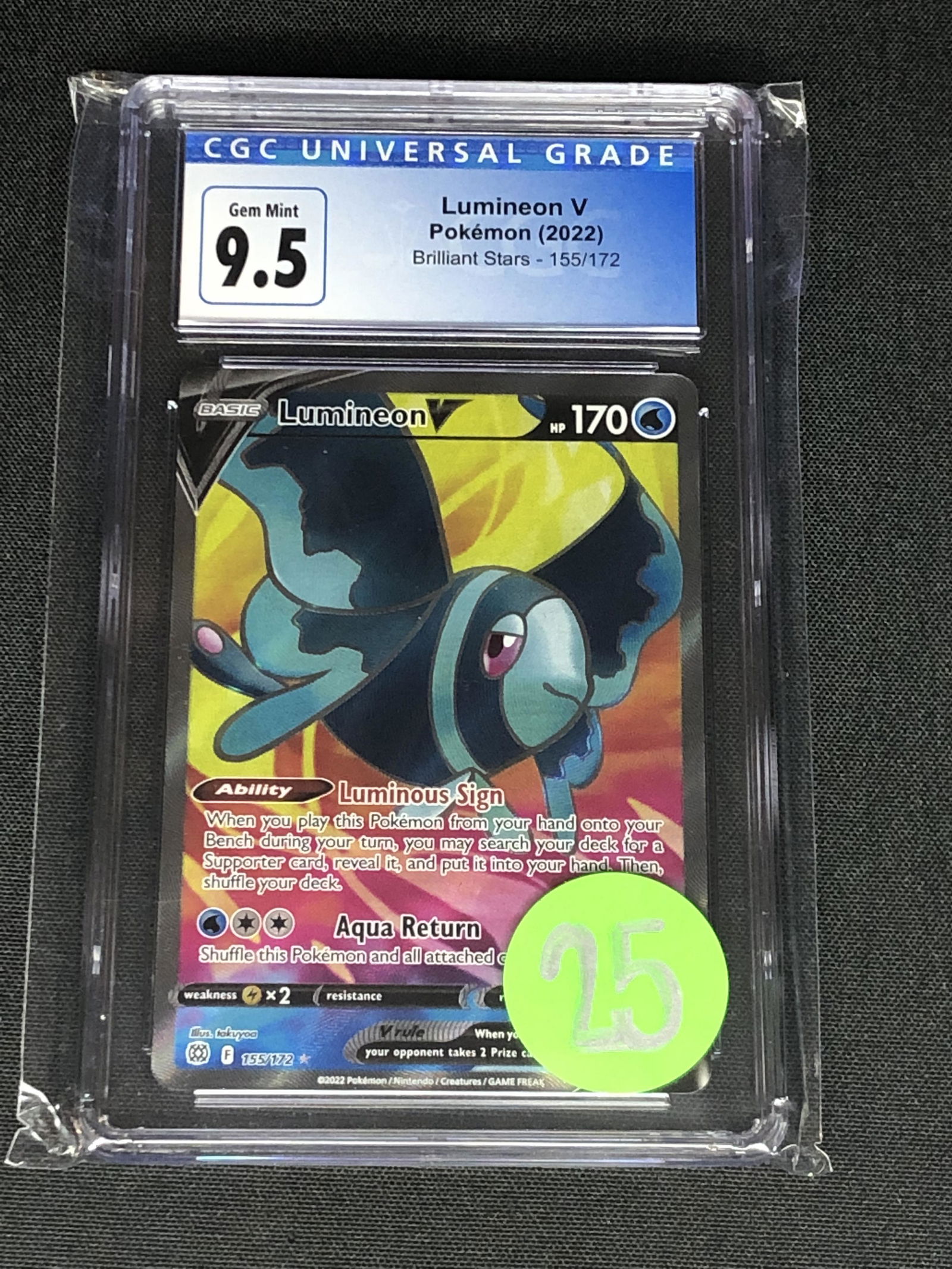 Lumineon V Full Art Graded CGC 9.5 (1 of 1)