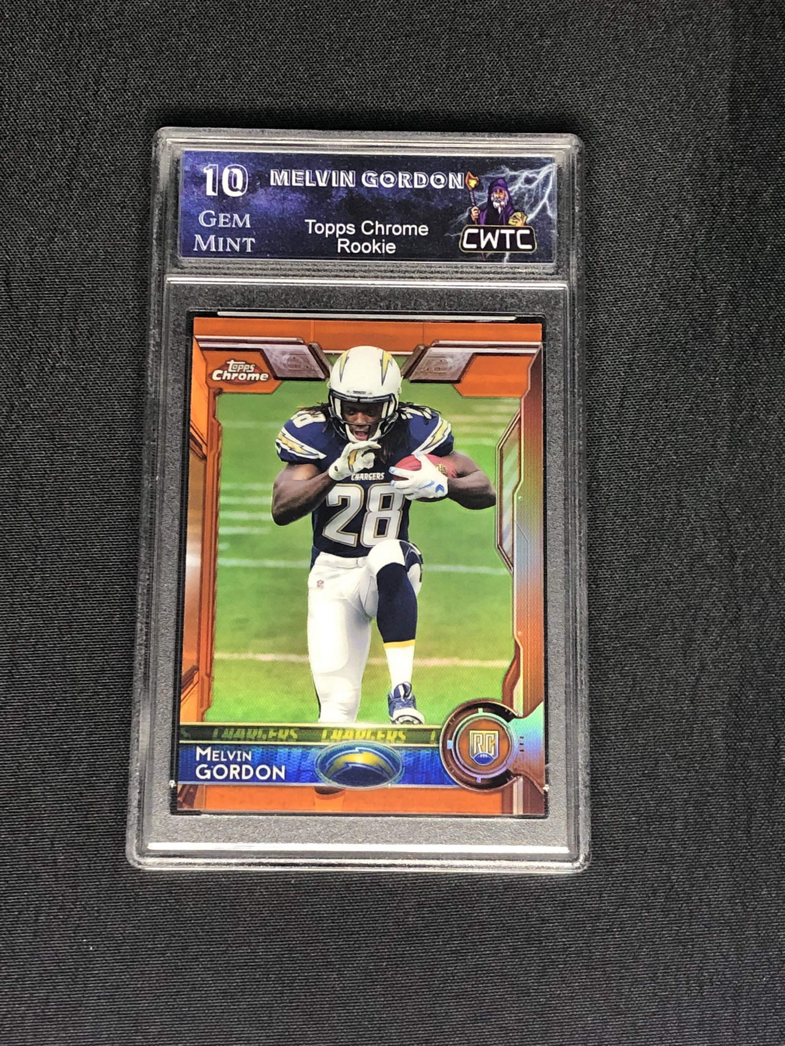 Melvin Gordon Topps Chrome Orange Rookie Graded CWTC 10 (1 of 1)