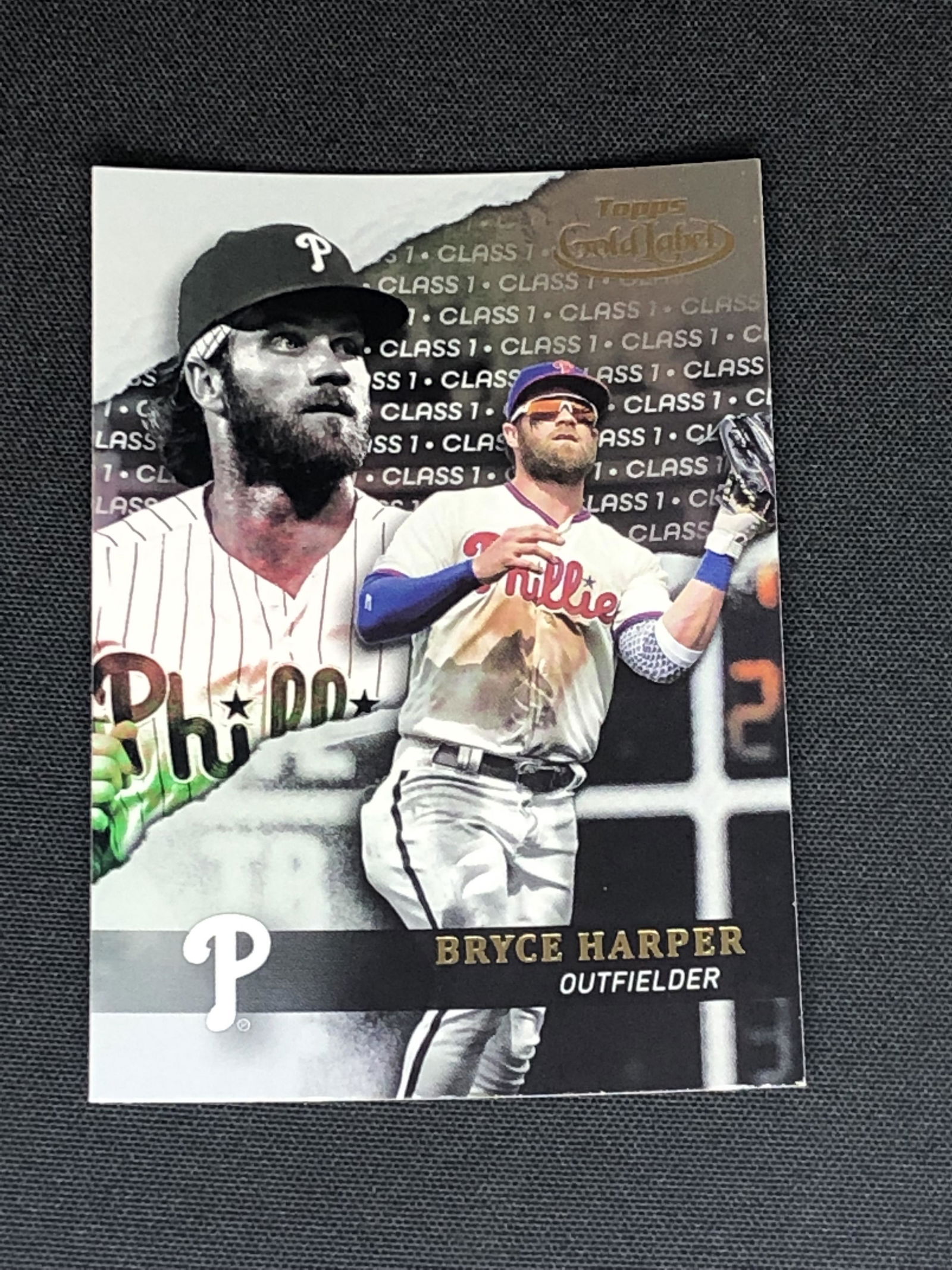 Bryce Harper Topps Gold Label Baseball Card (1 of 1)