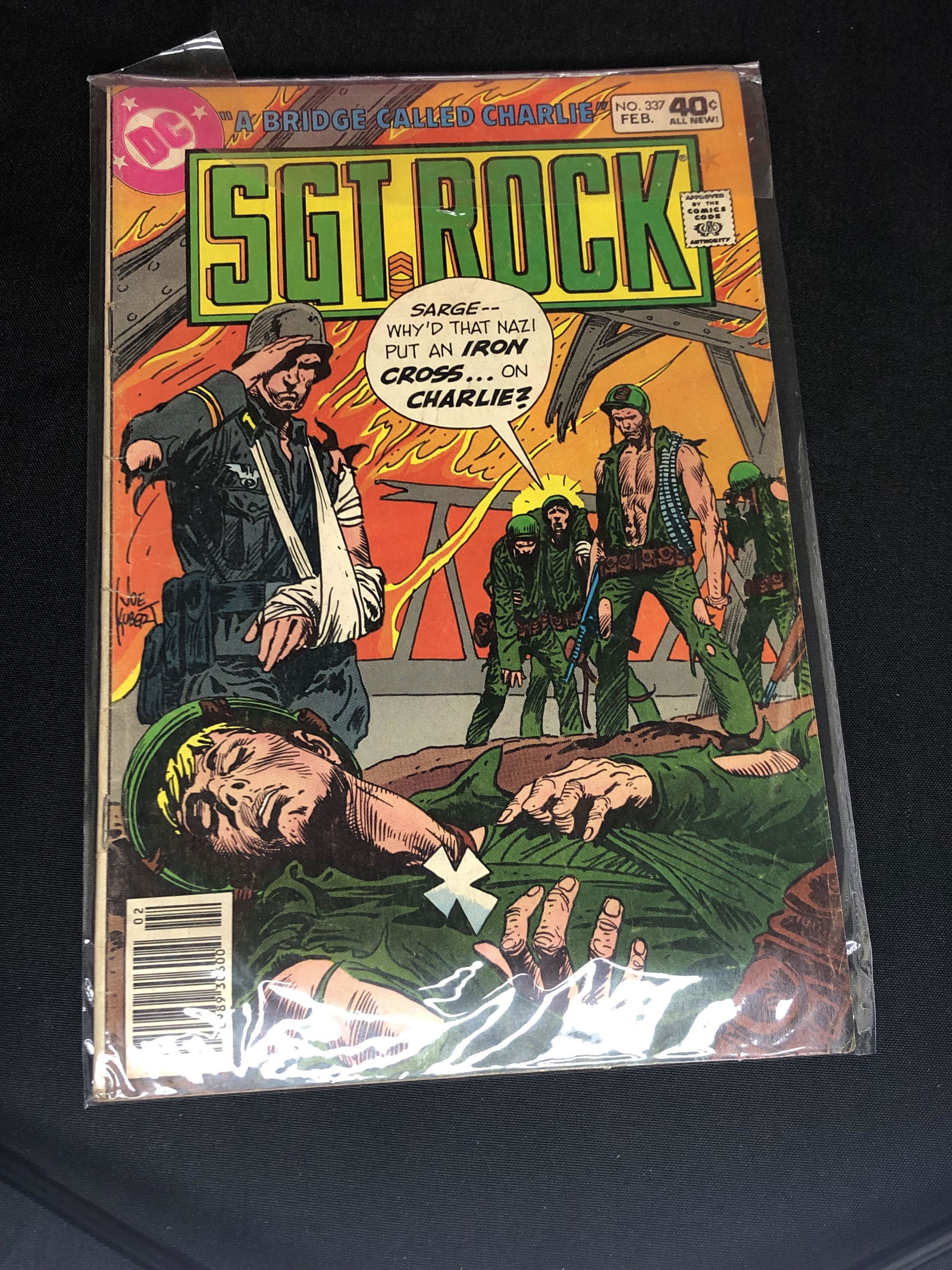 Bronze Age DC Sgt Rock comic Book (1 of 1)