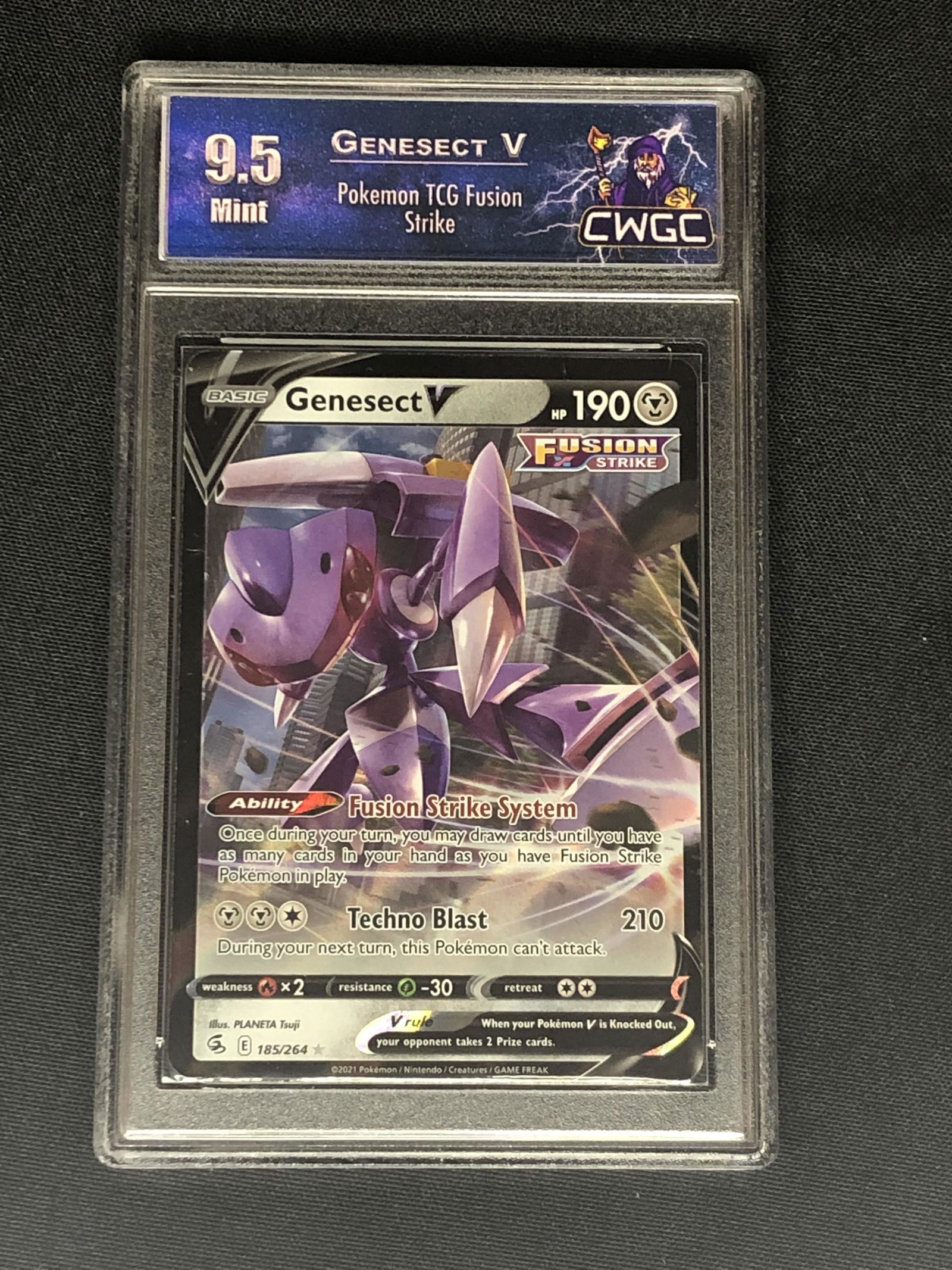 Fusion Strike Genesect V Pokemon Card Graded CWGC 9.5 (1 of 1)
