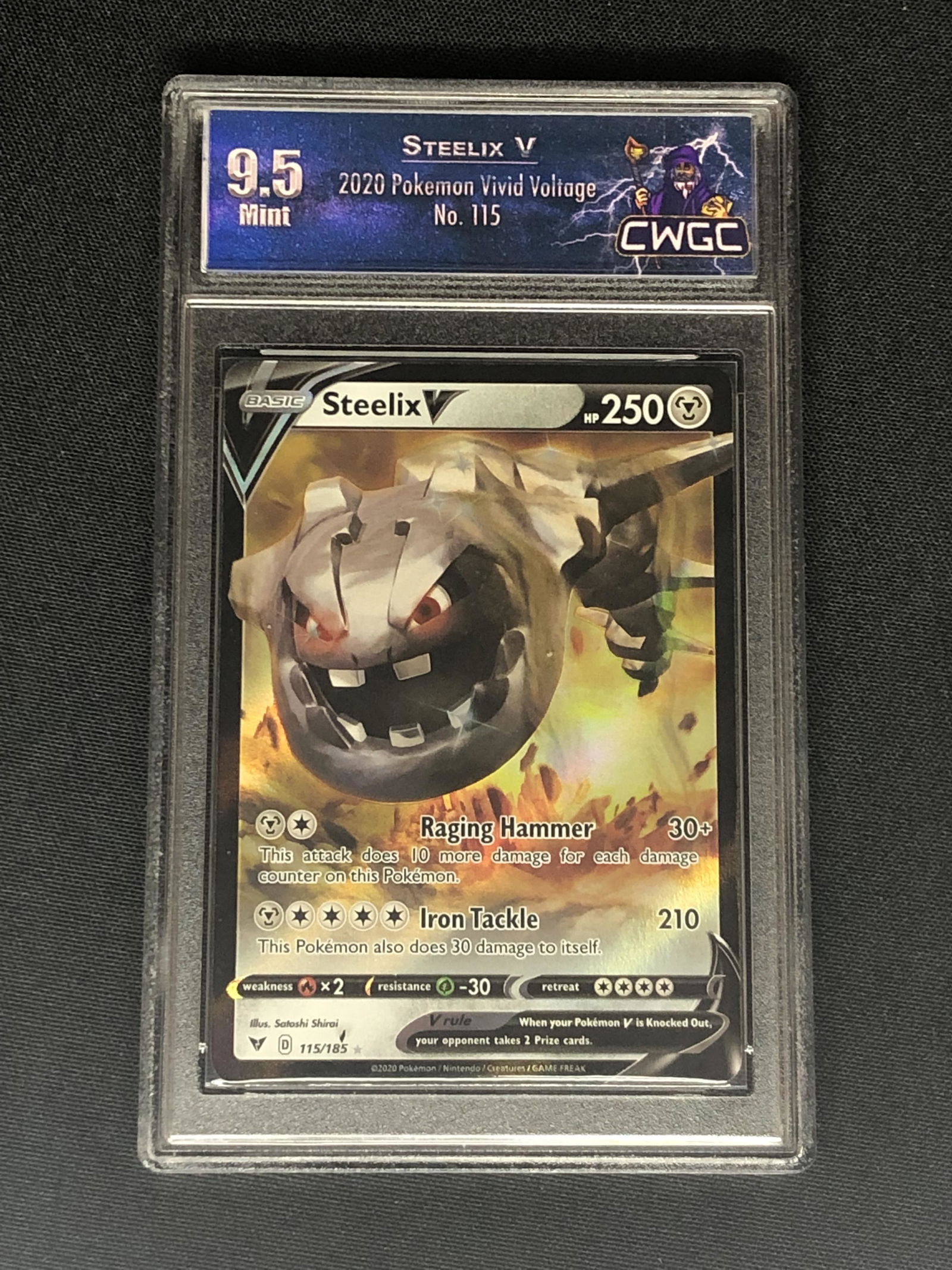 Steelix V Pokemon Card Graded CWGC 9.5 (1 of 1)
