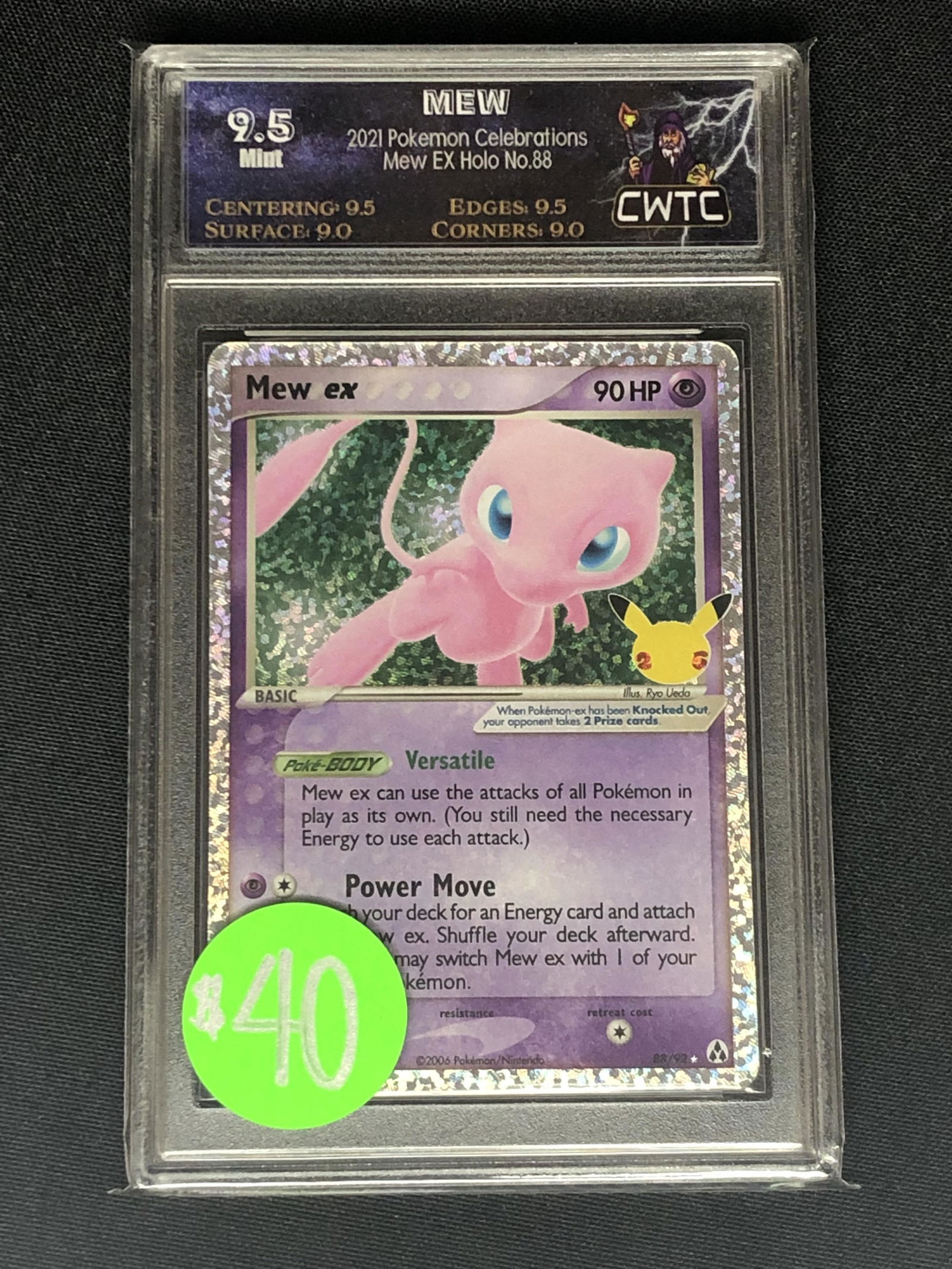 Mew ex Holo Graded CWTC 9.5 (1 of 1)
