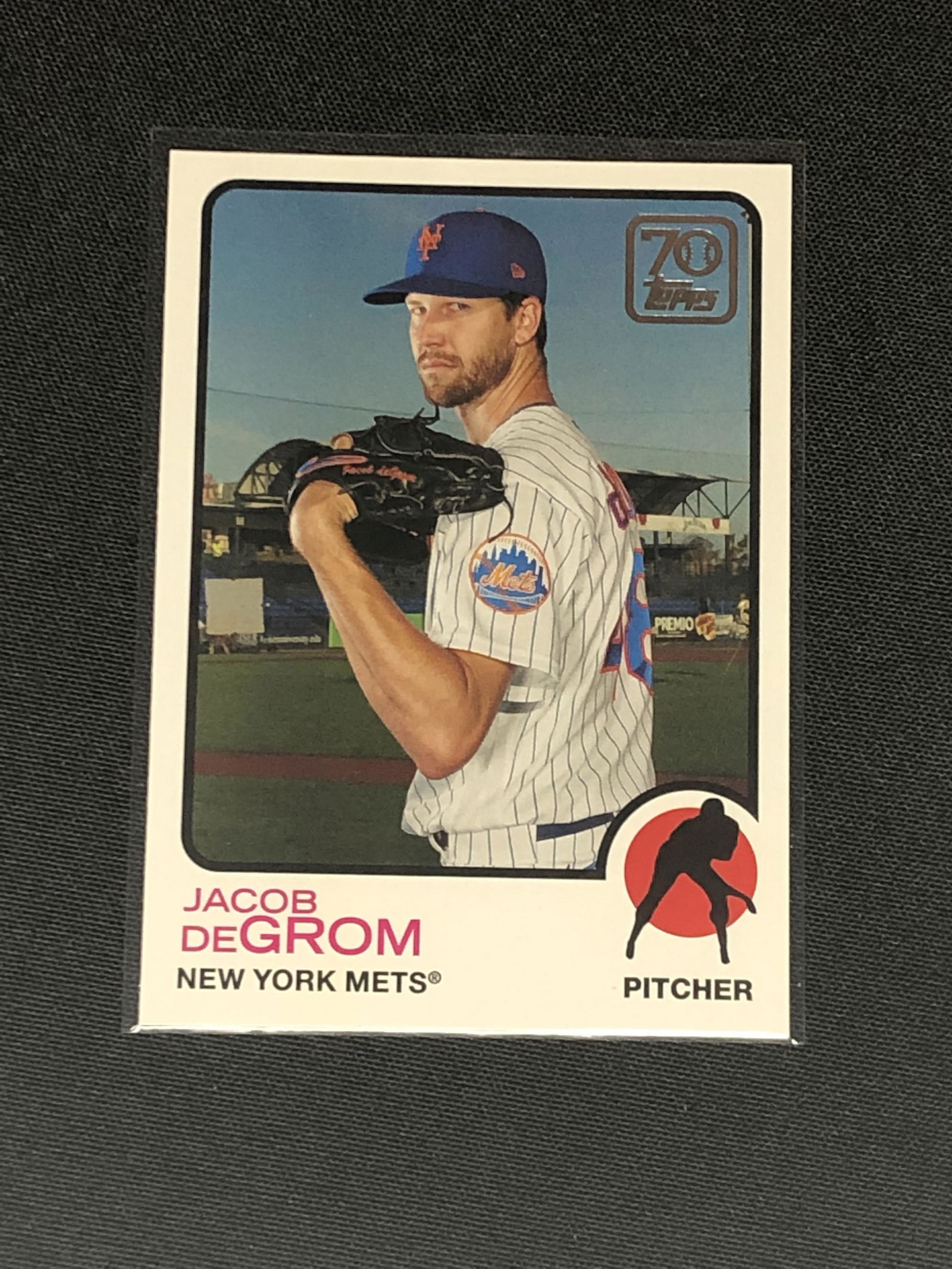 Jacob DeGrom Topps Baseball Card (1 of 1)