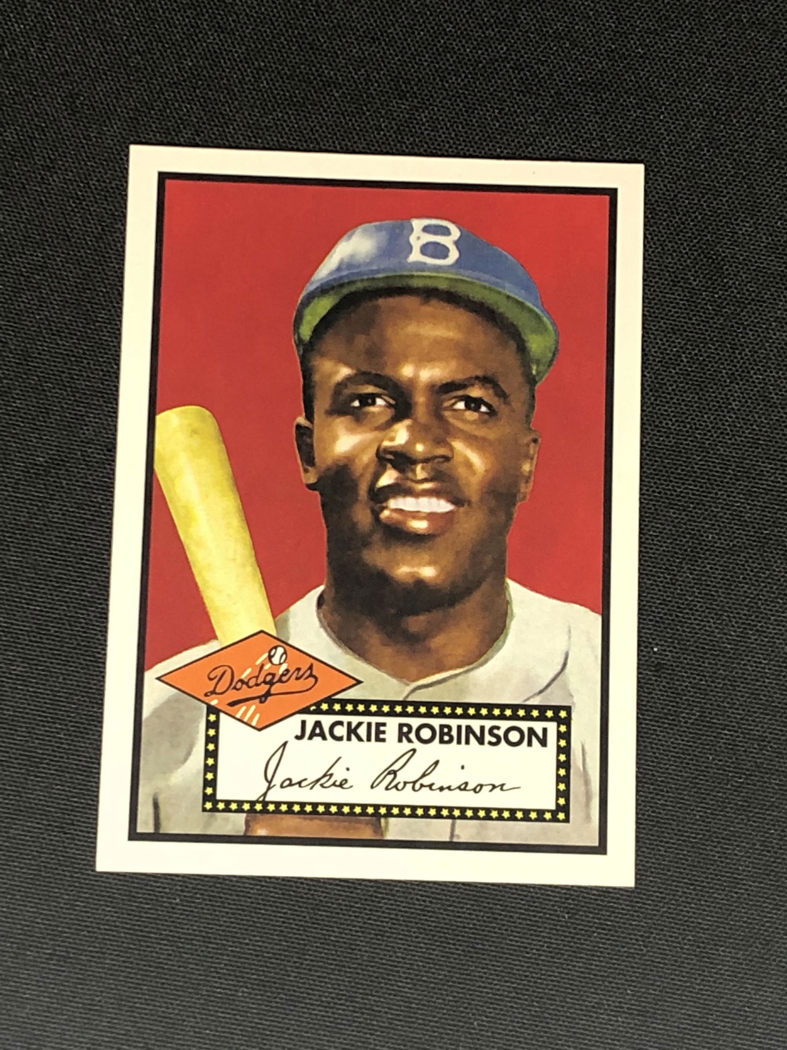 Jackie Robinson Topps Baseball Card: Jackie Robinson Topps Baseball Card