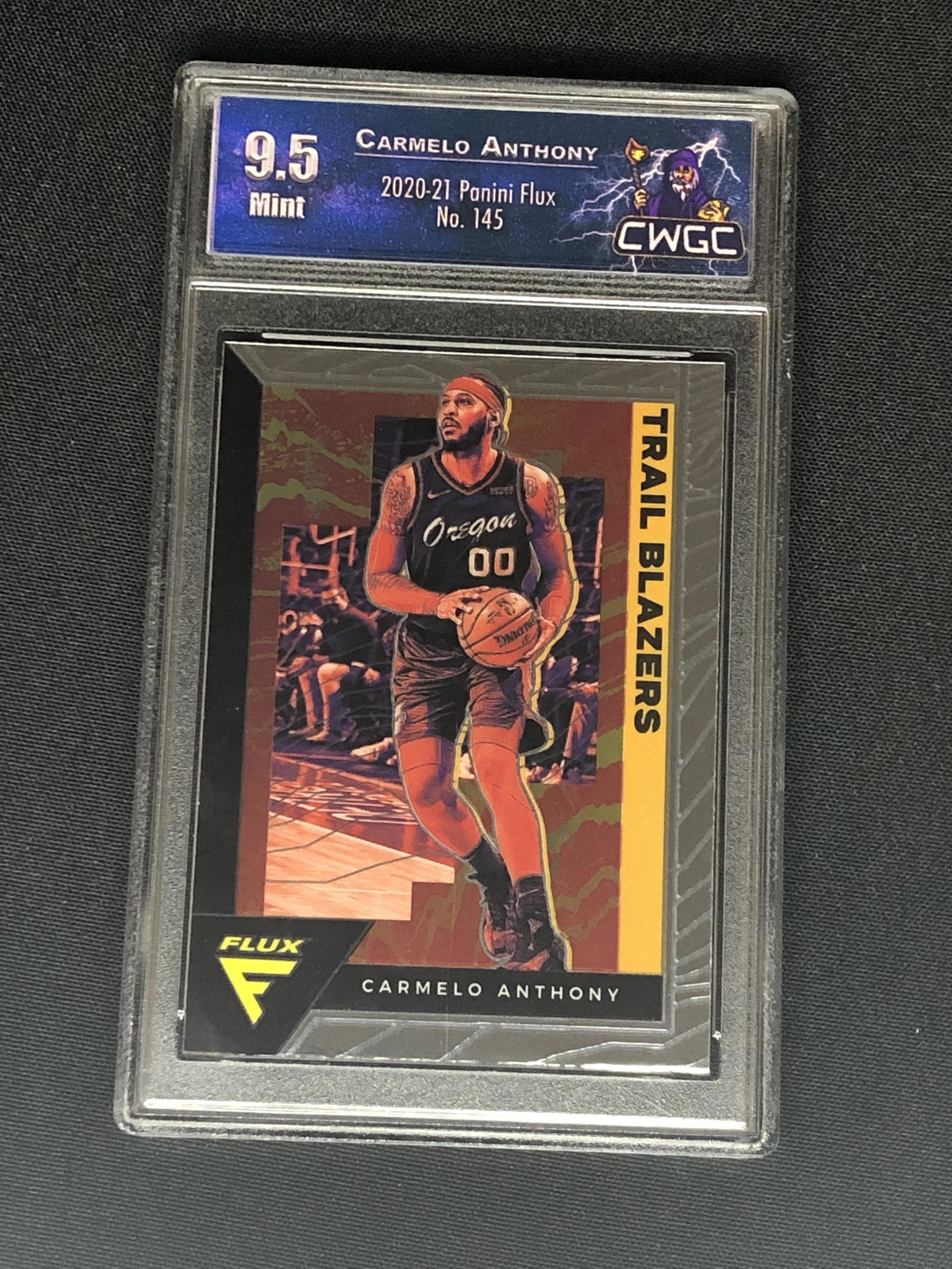 Carmelo Anthony Panini Flux graded CWGC 9.5: Carmelo Anthony Panini Flux graded CWGC 9.5