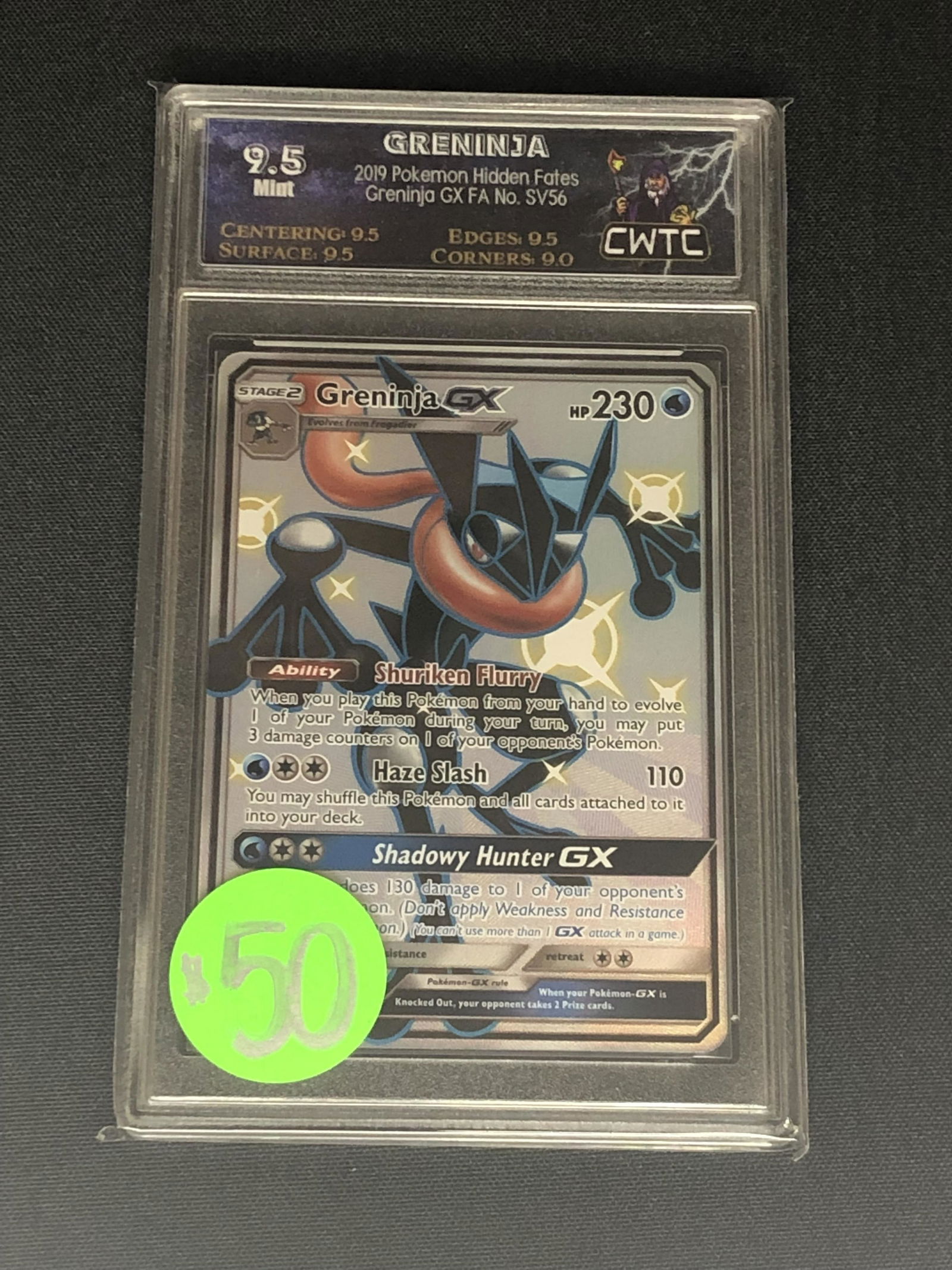 Shiny Greninja GX Full Art Graded CWTC 9.5 (1 of 1)