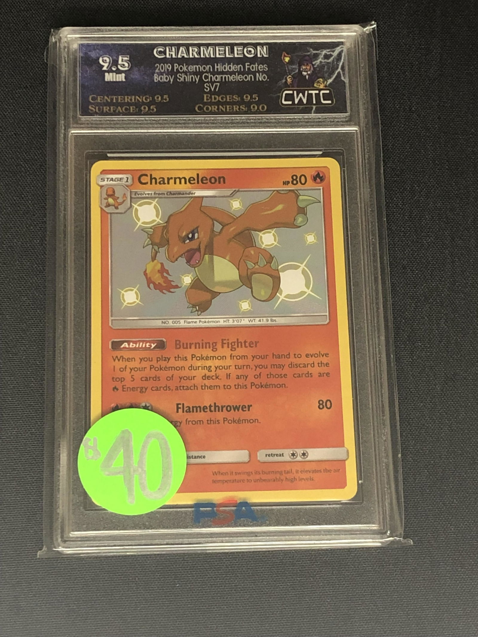 Charmeleon Baby Shiny Graded CWTC 9.5 (1 of 1)