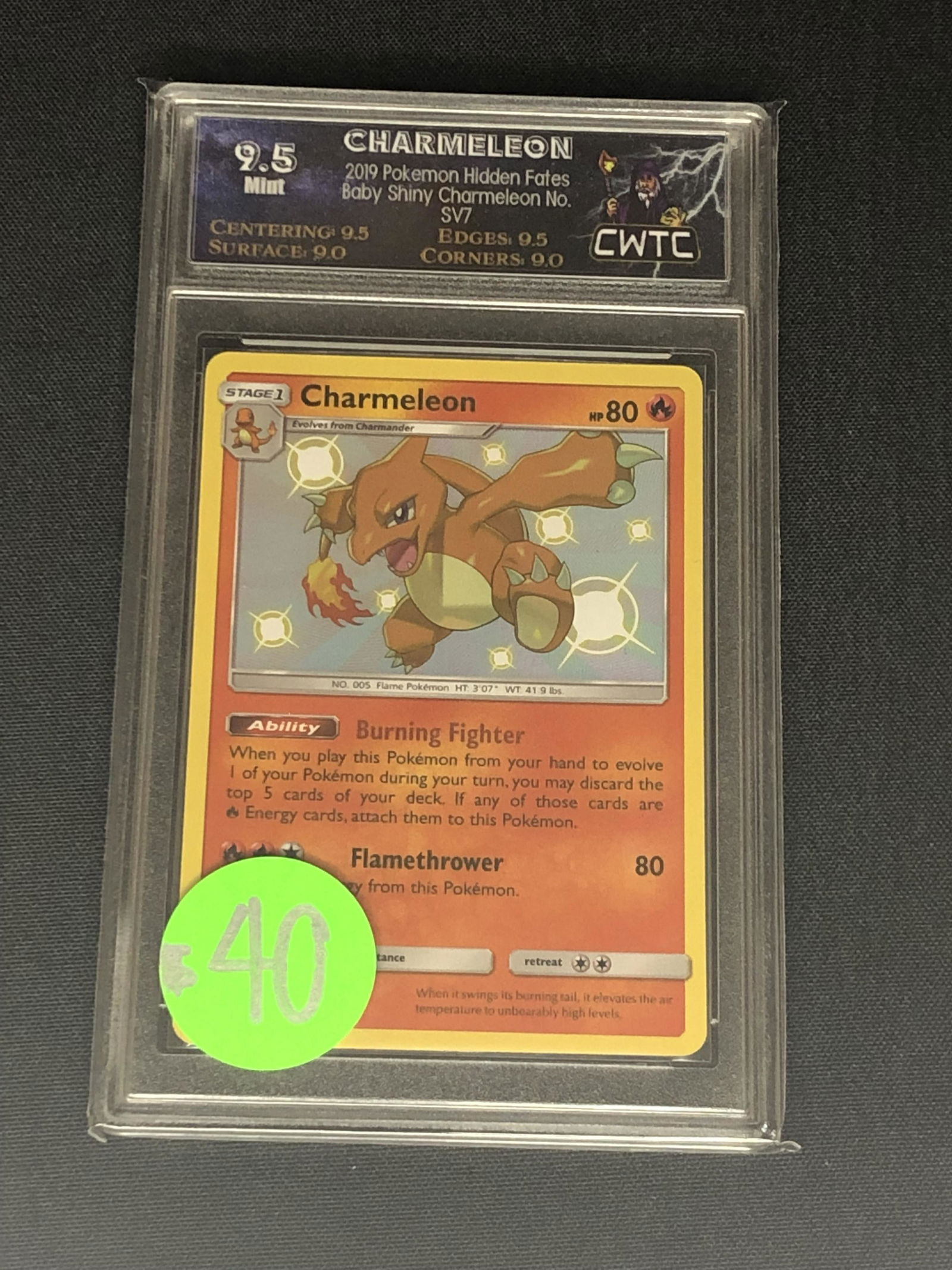 Charmeleon Baby Shiny Graded CWTC 9.5 (1 of 1)