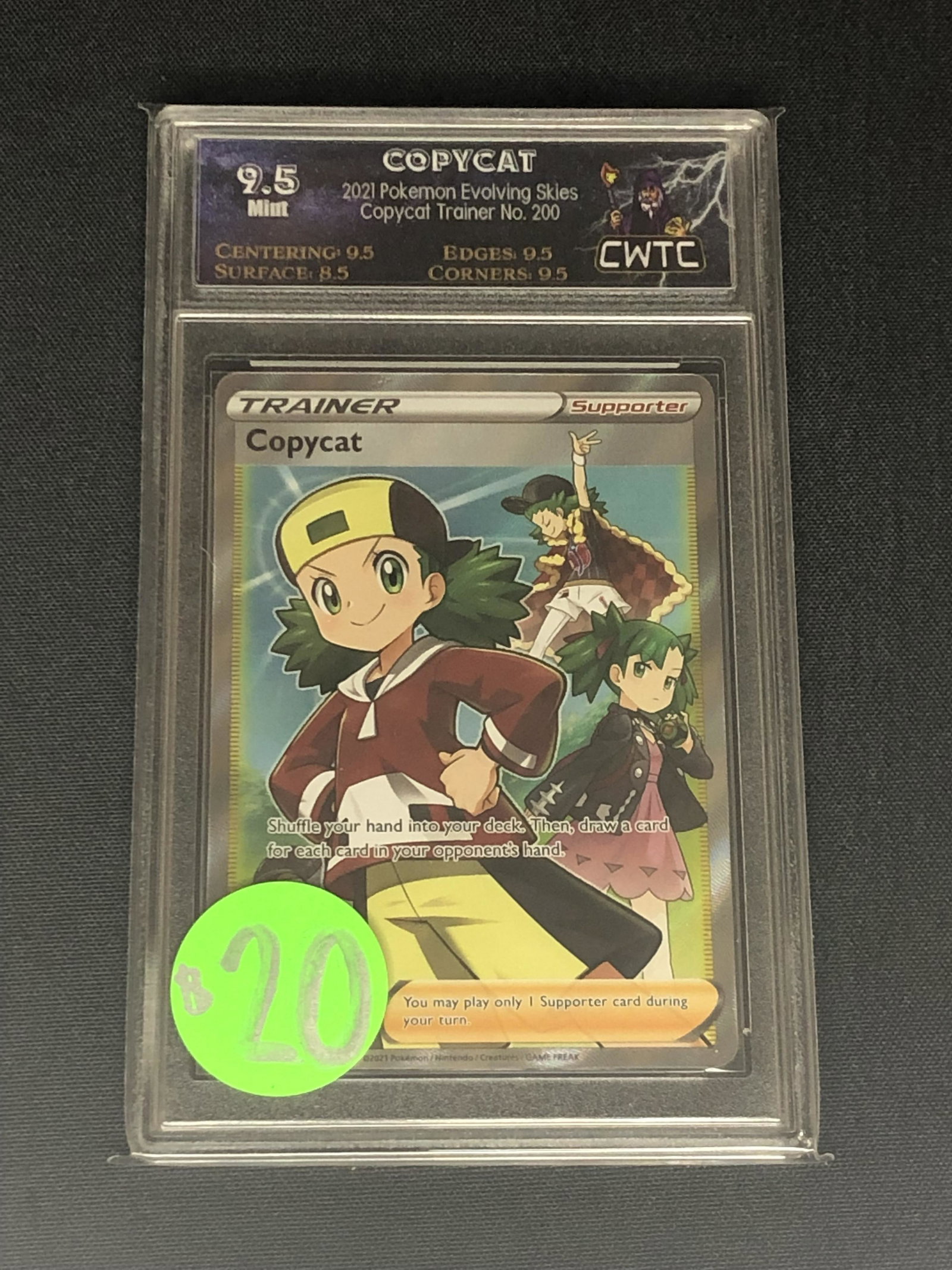 Copycat Full Art Graded CWTC 9.5: Copycat Full Art Graded CWTC 9.5