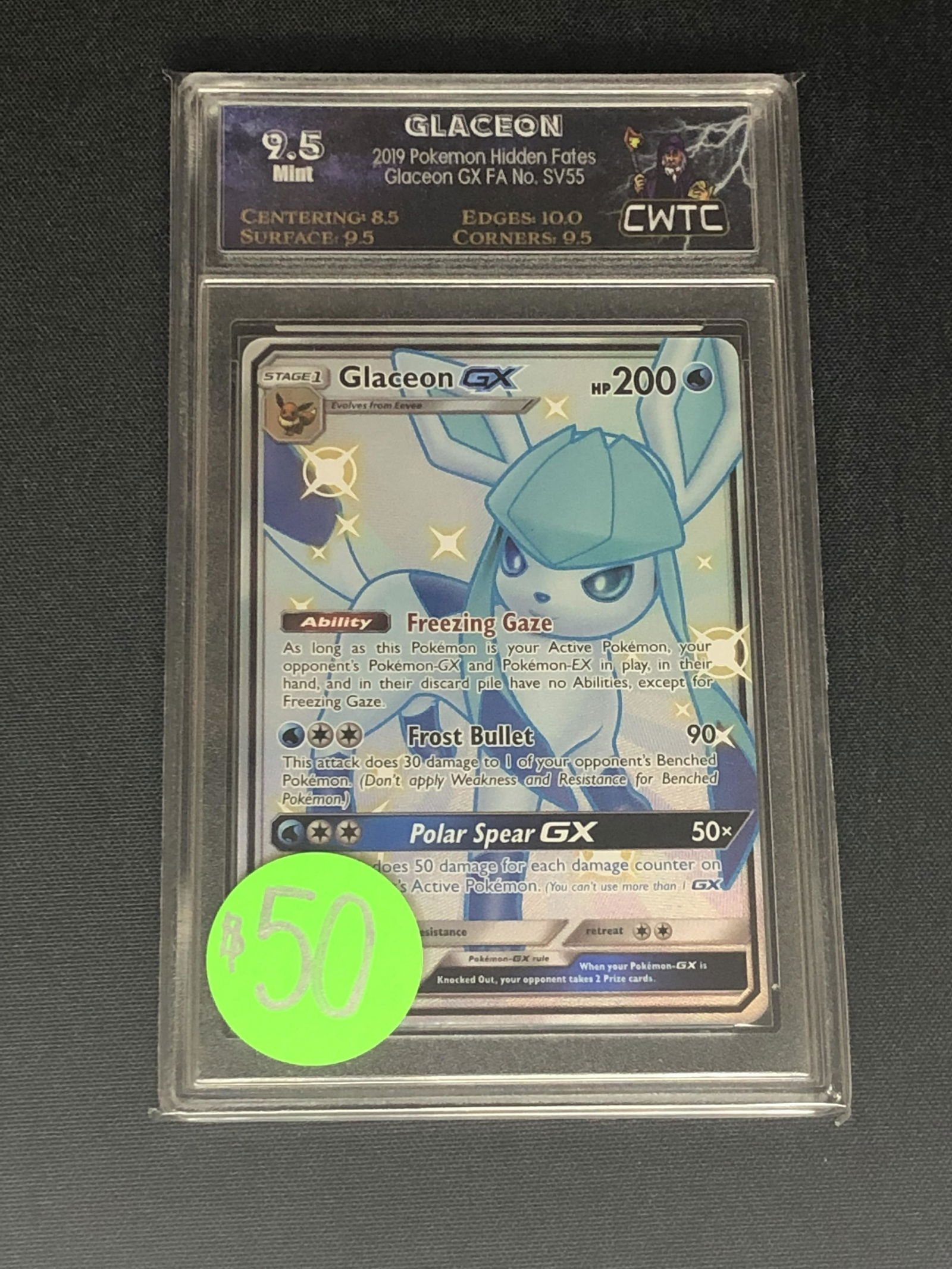Shiny Glaceon GX Graded CWTC 9.5 (1 of 1)