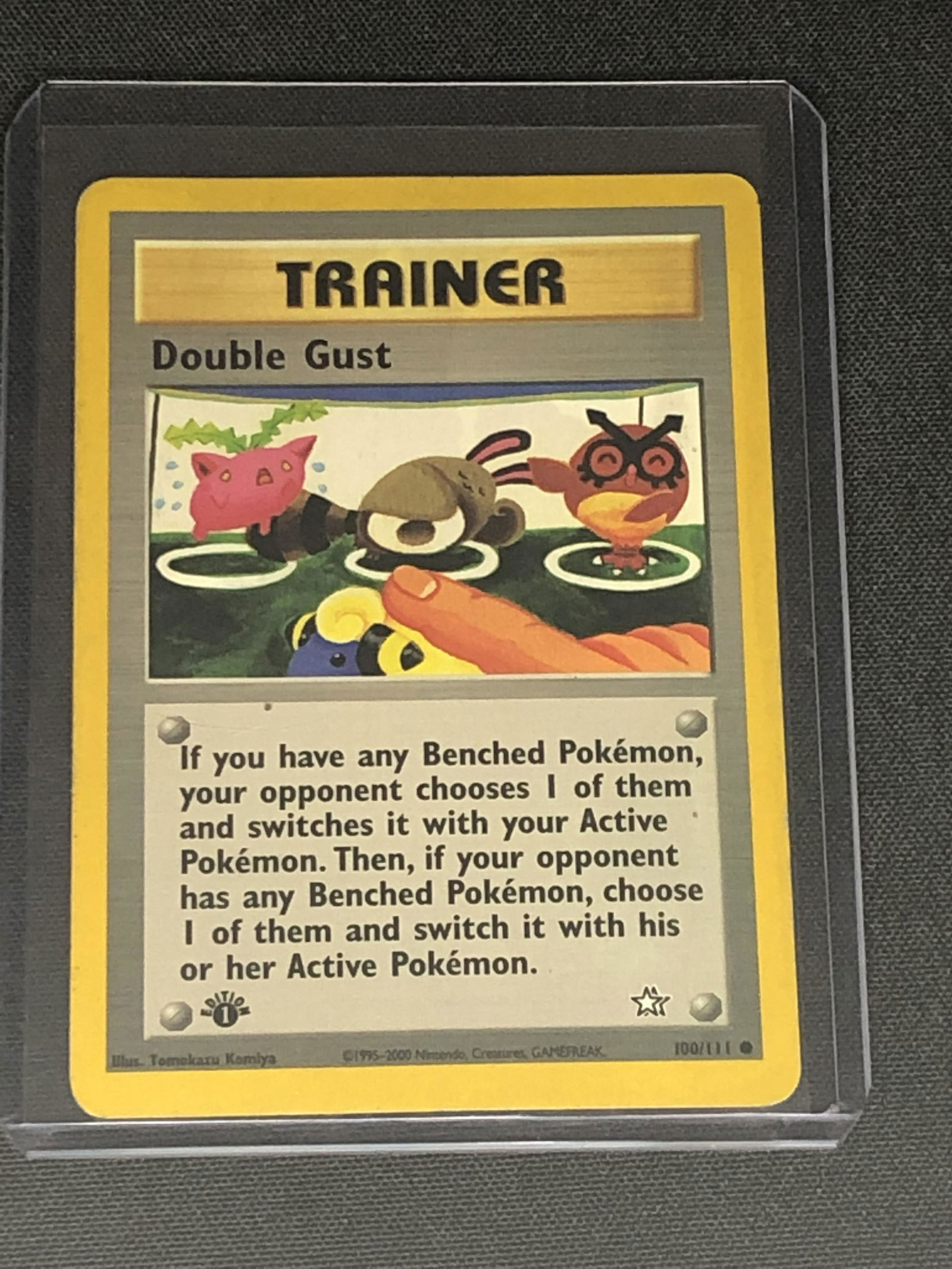 Vintage 1st Edition Doubl Gust Trainer Pokemon Card (1 of 1)