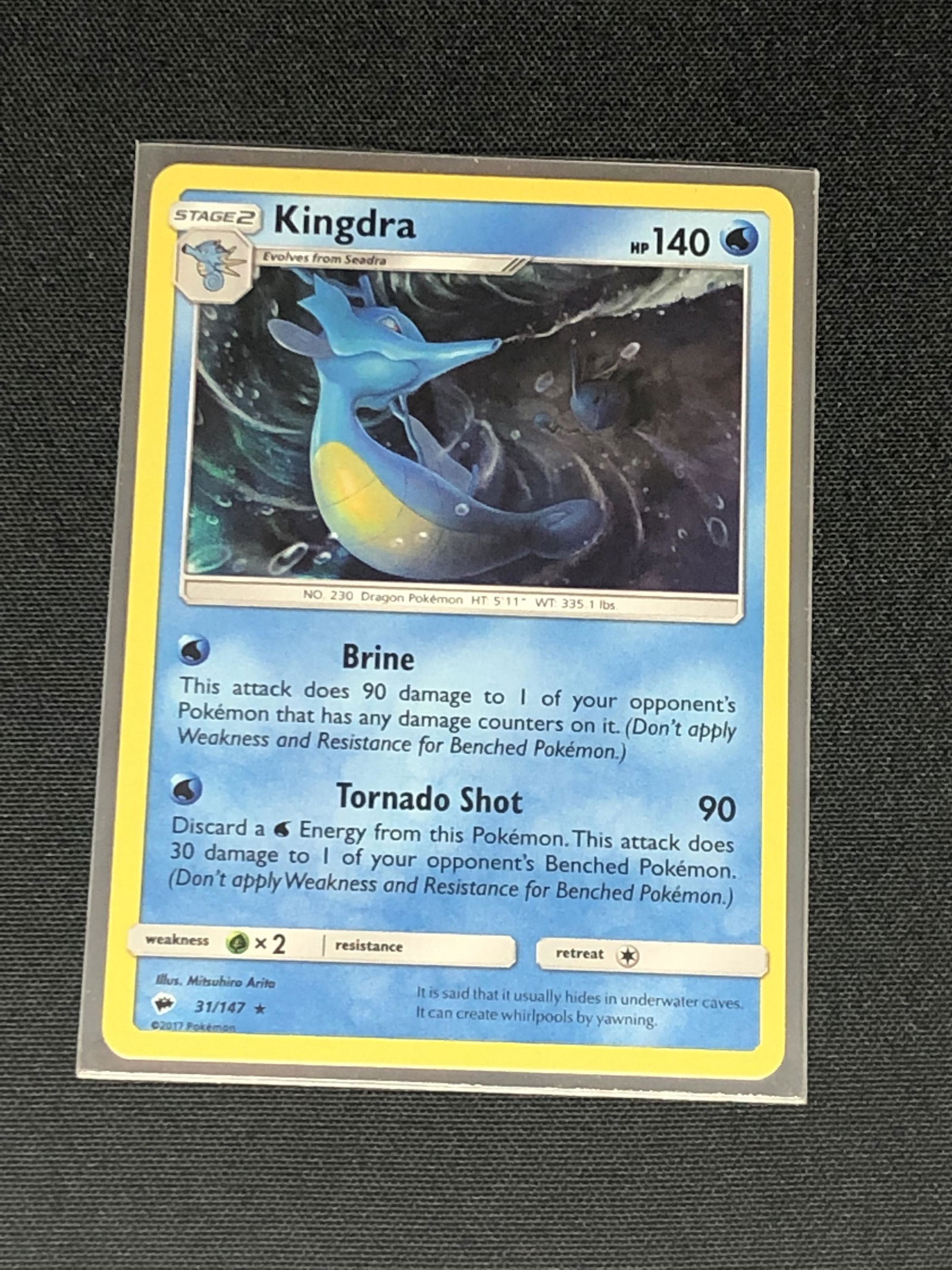 Kingdra Holo Pokemon Card (1 of 1)