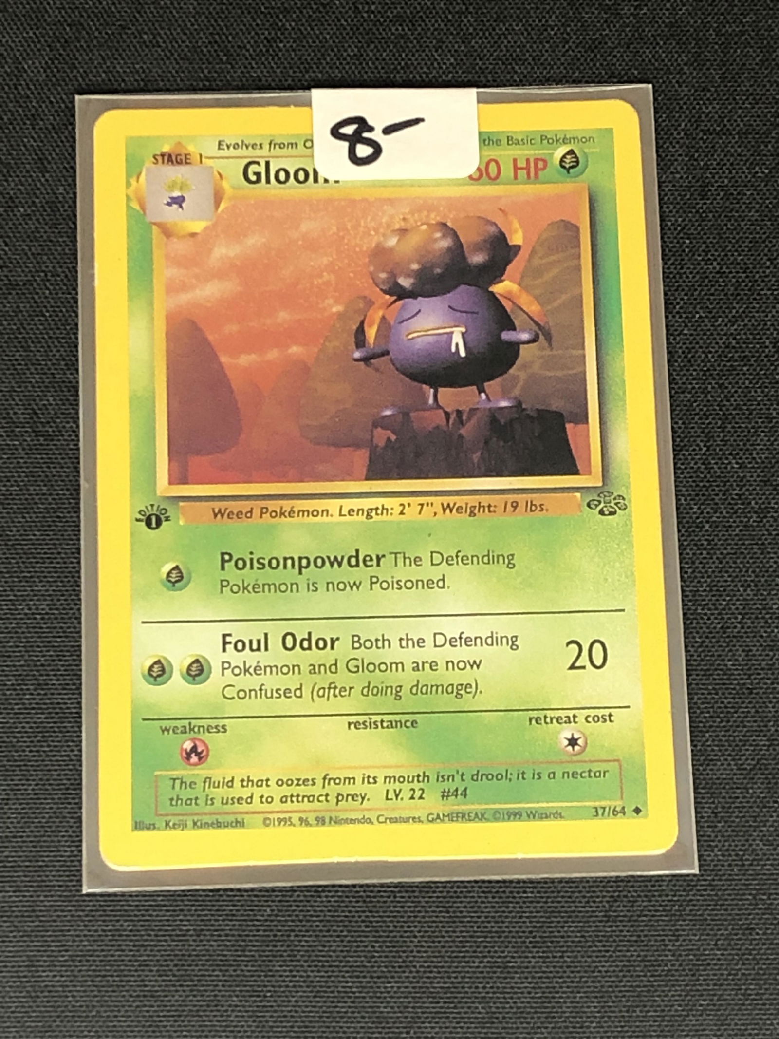 Vintage 1st Edition Jungle Set Gloom Pokemon Card (1 of 1)