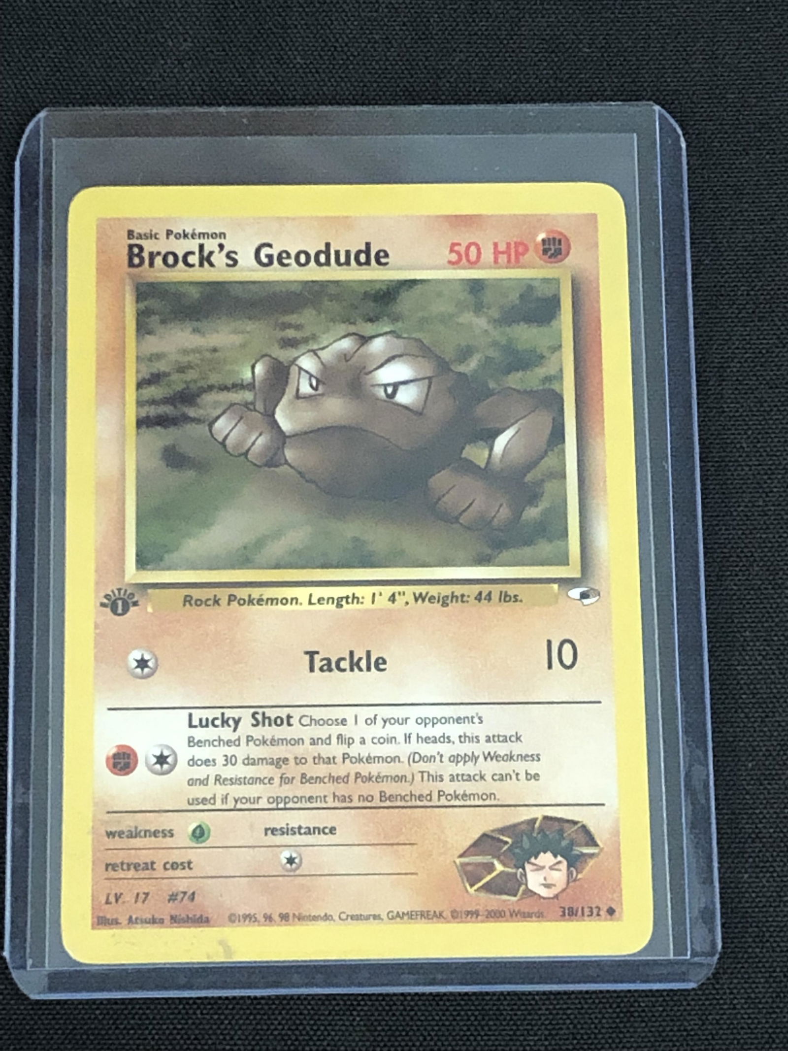 Cubone / Jigglypuff / Brock's Sandshrew 1st Edition Cards