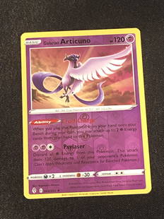 Reverse Holo Galarian Articuno Pokemon Card: Reverse Holo Galarian Articuno Pokemon Card