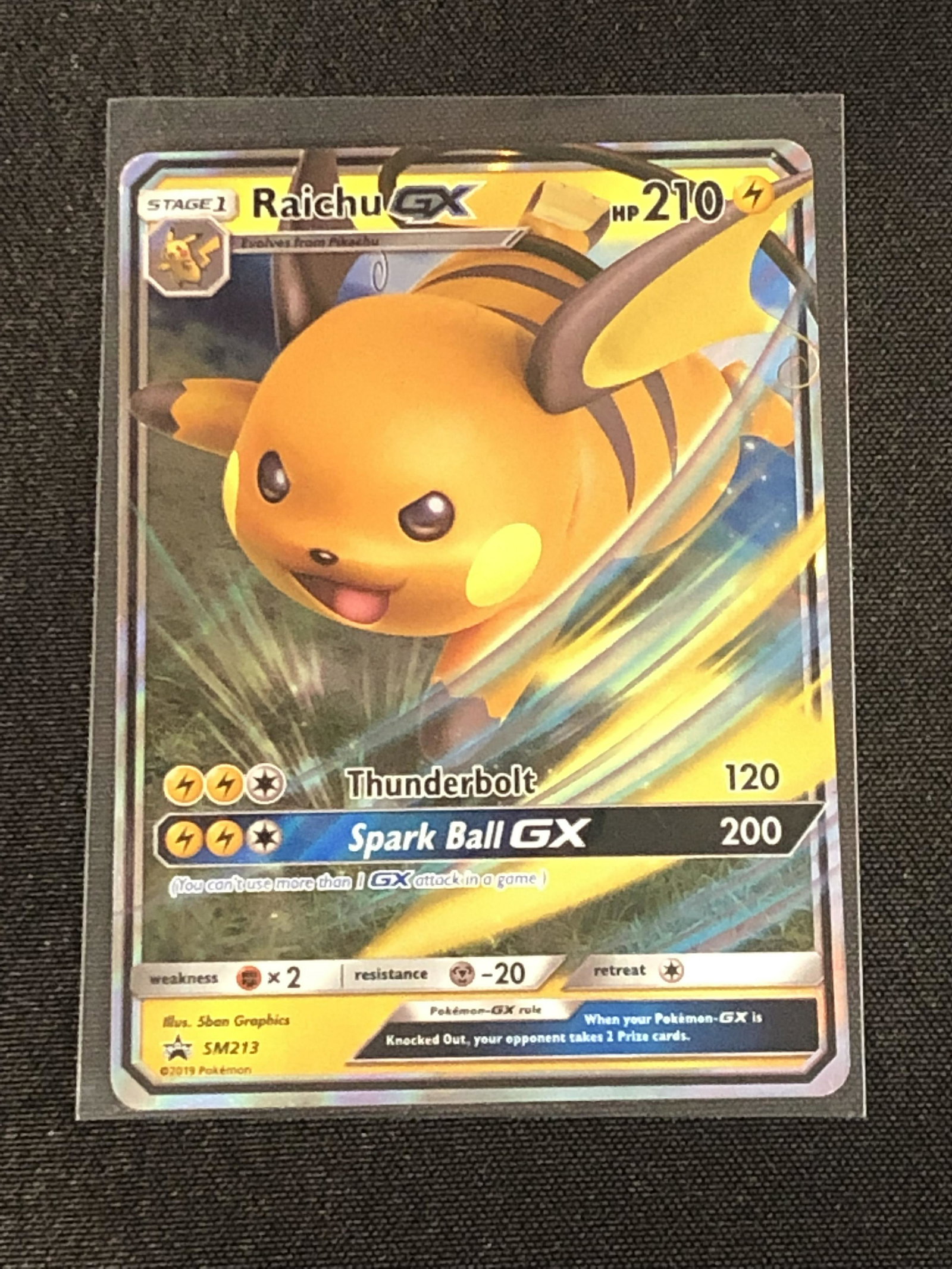 Raichu GX Pokemon Card: Raichu GX Pokemon Card
