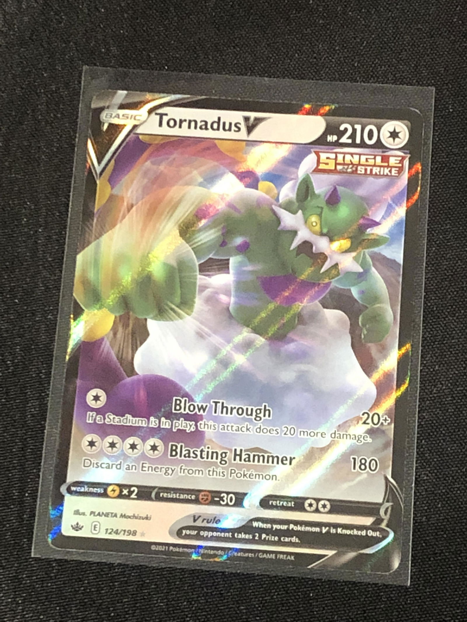 Single Strike Tornadus V Pokemon Card (1 of 1)