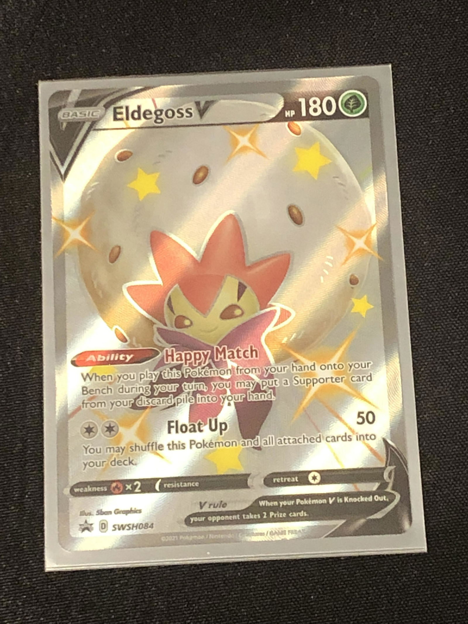 Eldegoss V Pokemon Card (1 of 1)