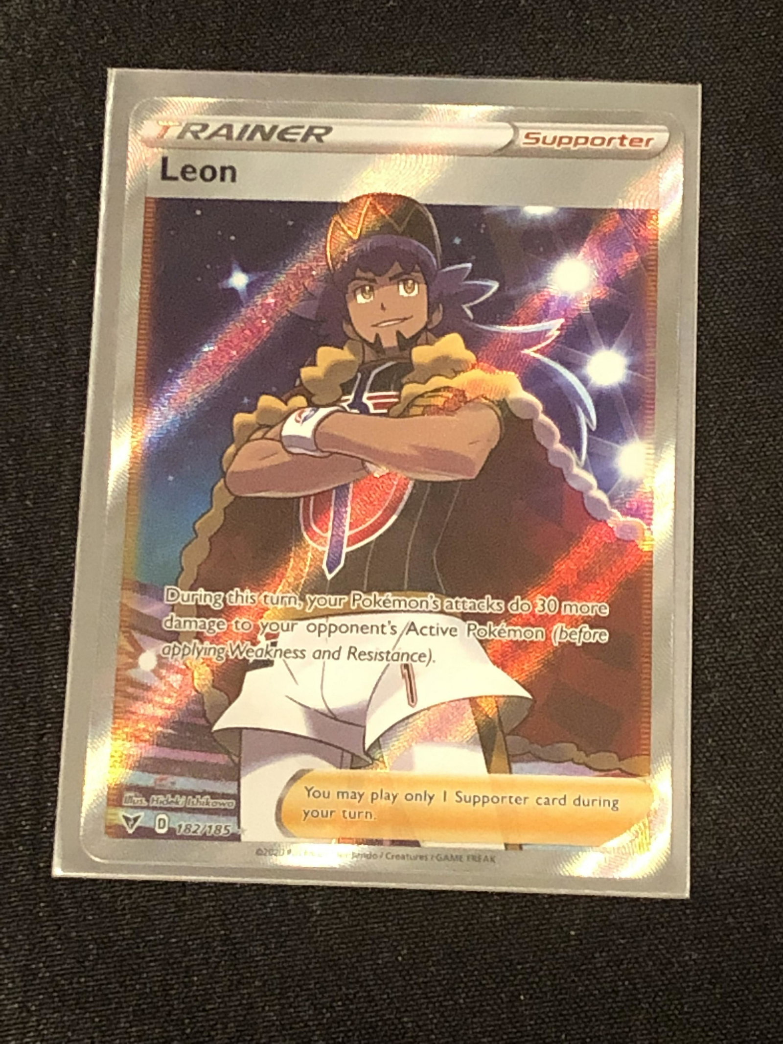 Leon Full Art Pokemon Card: Leon Full Art Pokemon Card