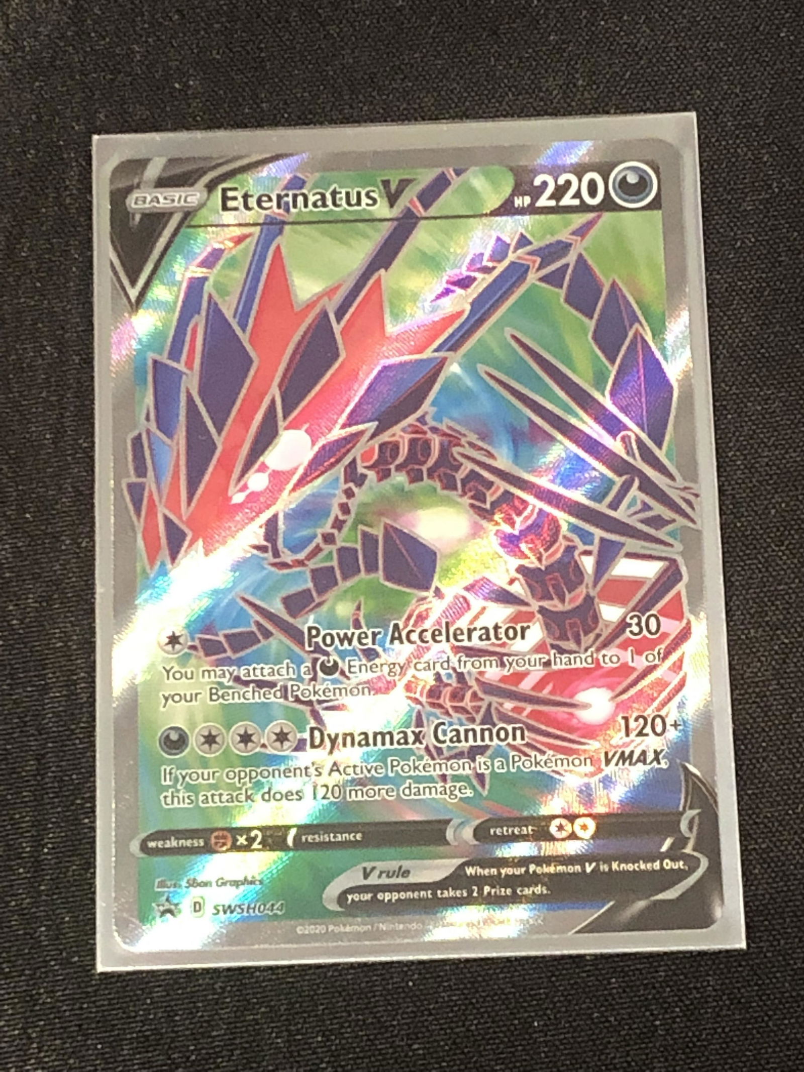 Eternatus V Pokemon Card (1 of 1)