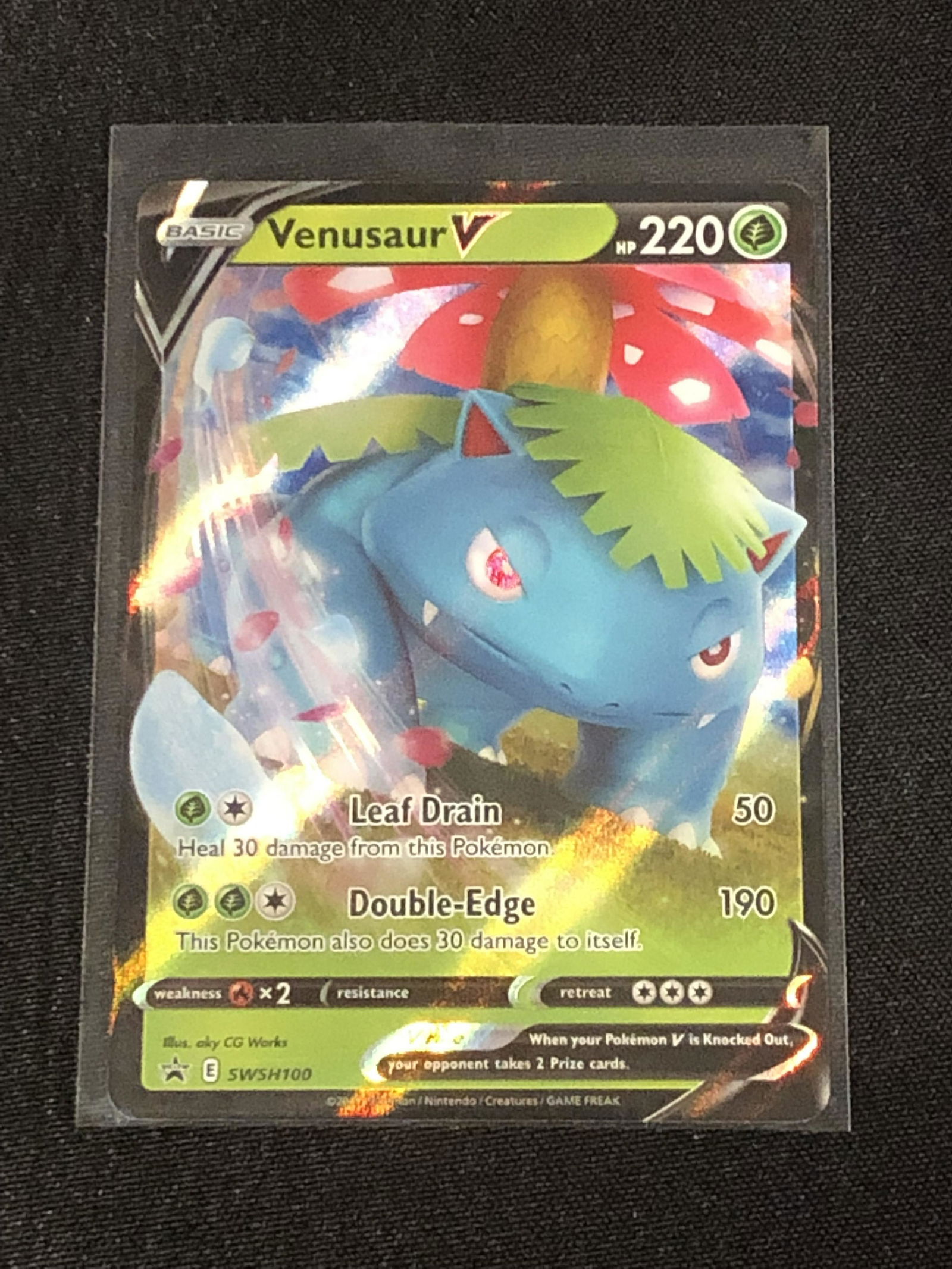 Venusaur V Pokemon Card (1 of 1)