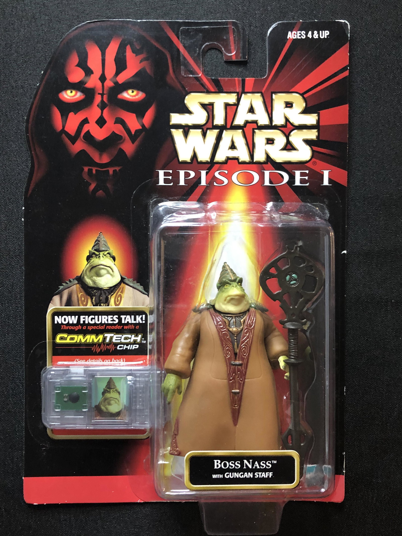 Vintage Hasbro Star Wars Episode 1 Boss Nass Action Figure: Vintage Hasbro Star Wars Episode 1 Boss Nass Action Figure