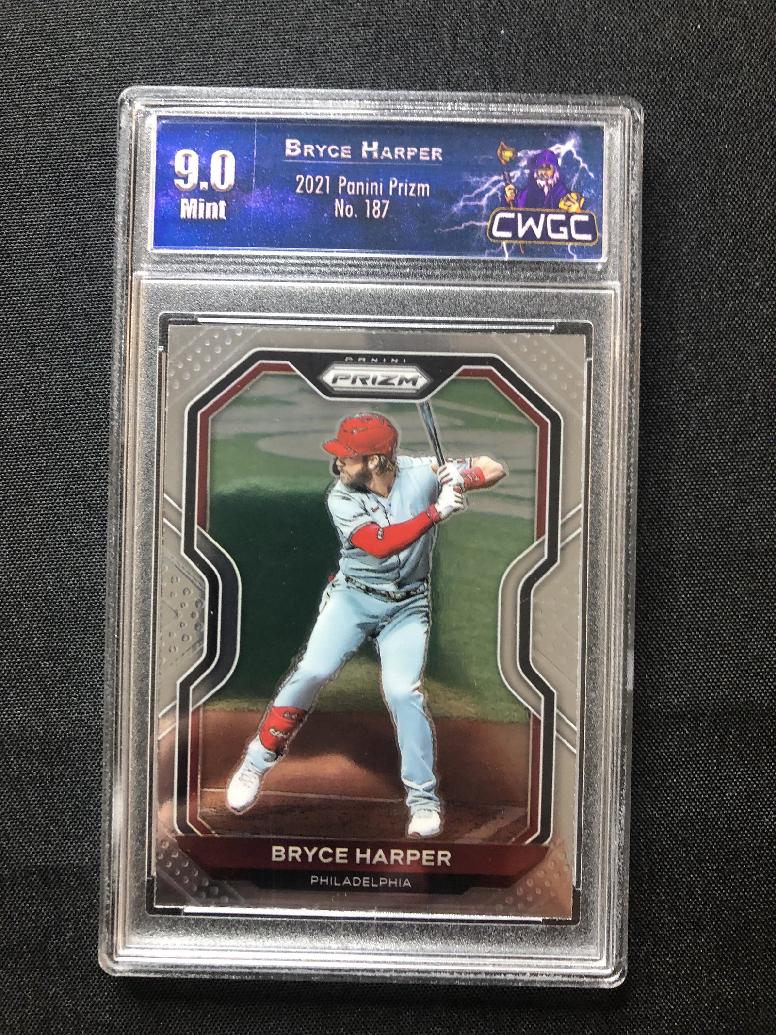 Bryce Harper Panini Prizm Graded CWGC 9: Bryce Harper Panini Prizm Graded CWGC 9