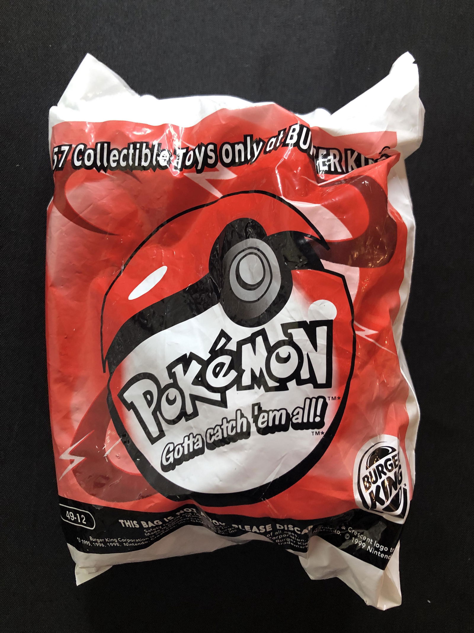 Vintage Pokemon Burger King Promo Collectible Pokeball Toy: Vintage Pokemon Burger King Promo Collectible Pokeball Toy