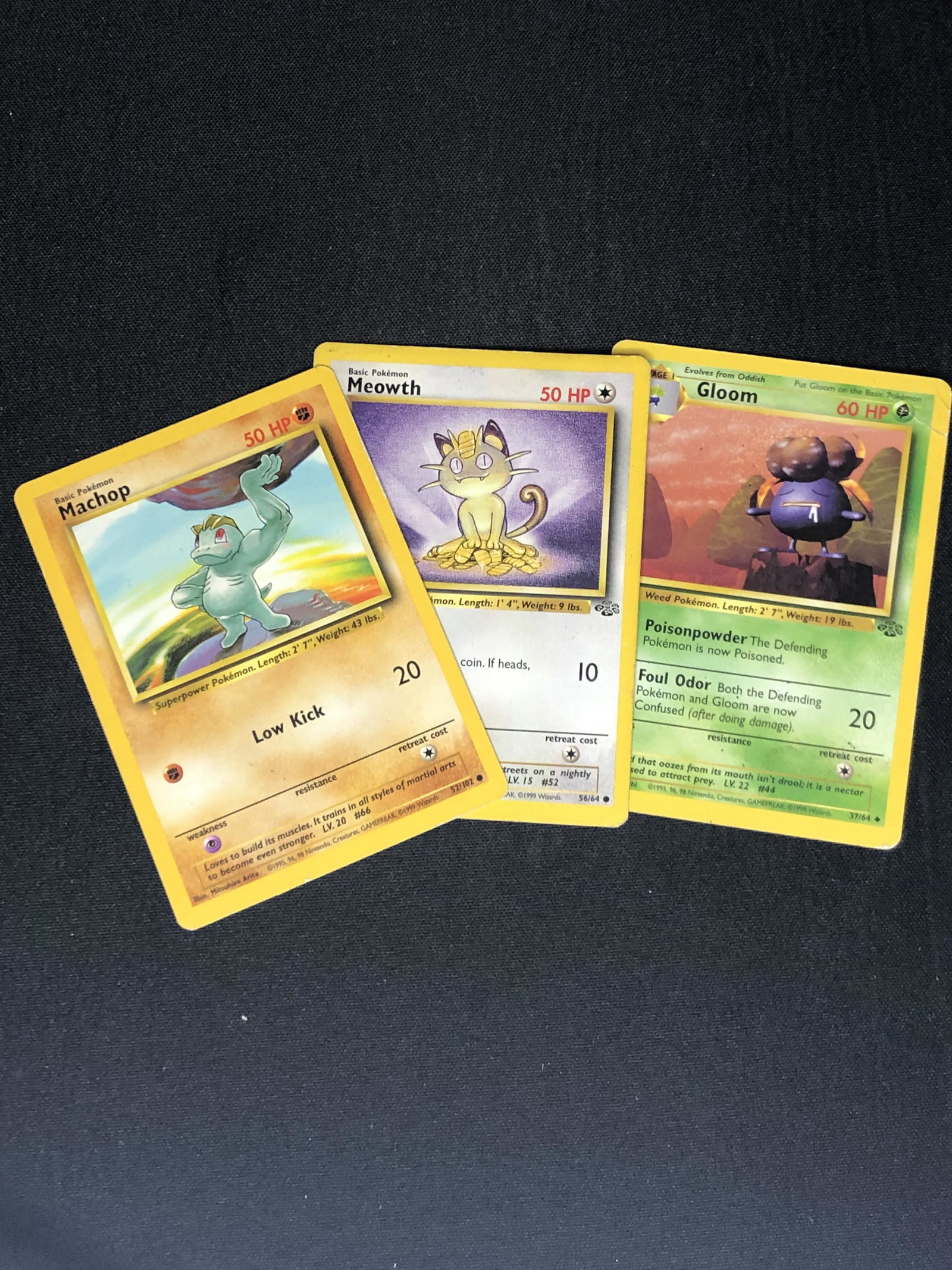 Vintage Pokemon Cards Damaged