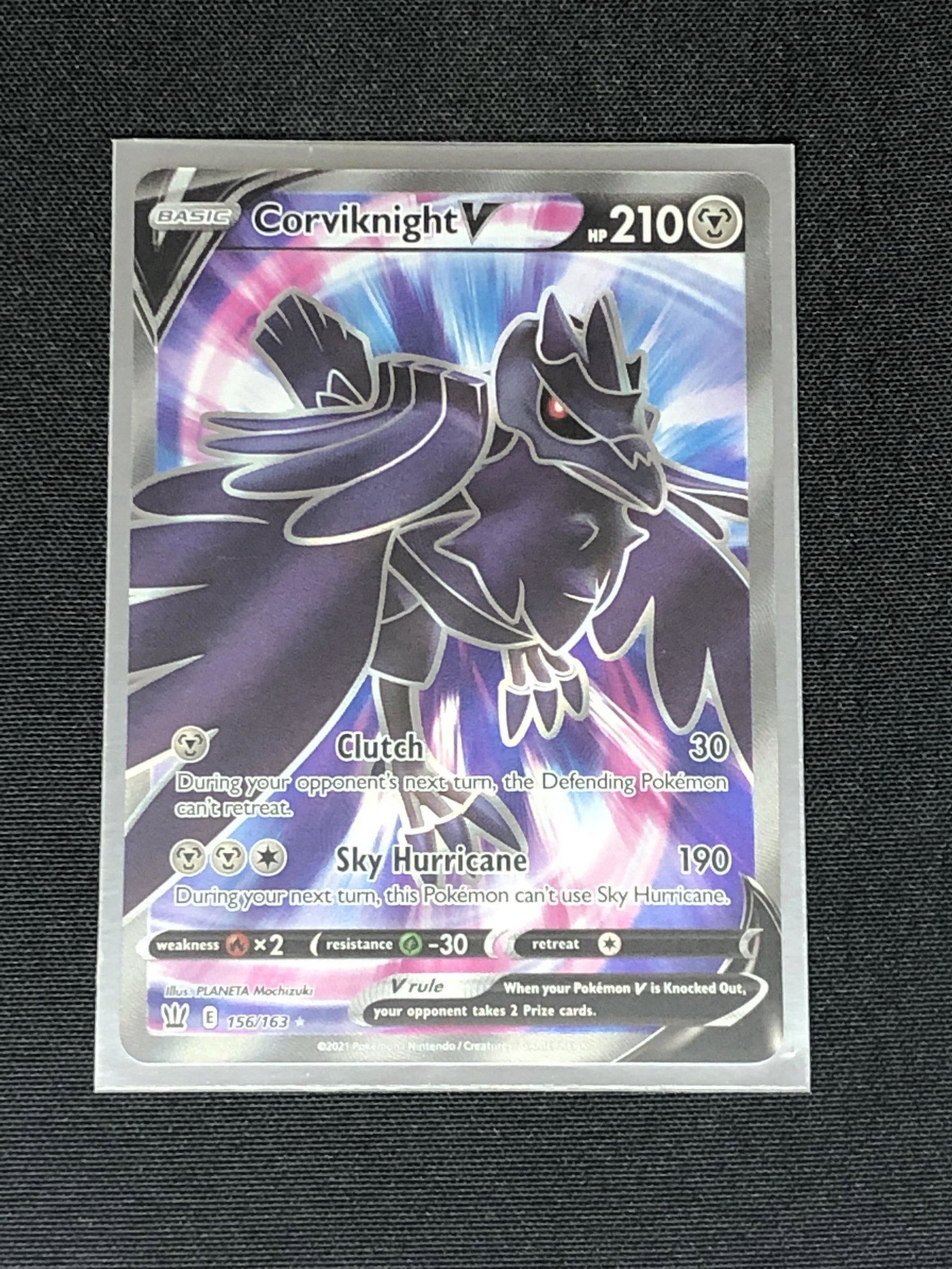 Corviknight V Full Art Pokemon Card: Corviknight V Full Art Pokemon Card