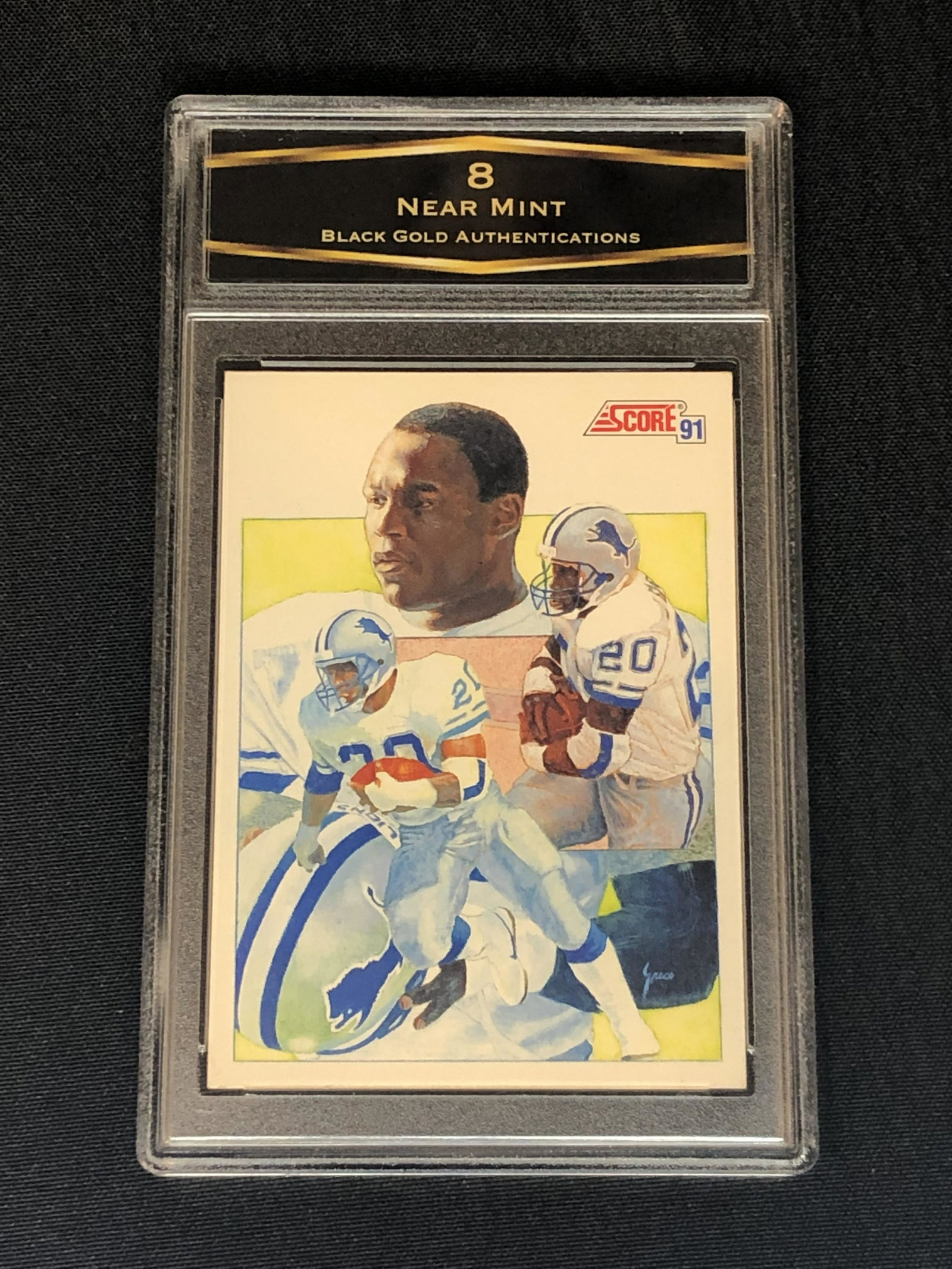 Barry Sanders Score Graded BGA 8 (1 of 1)