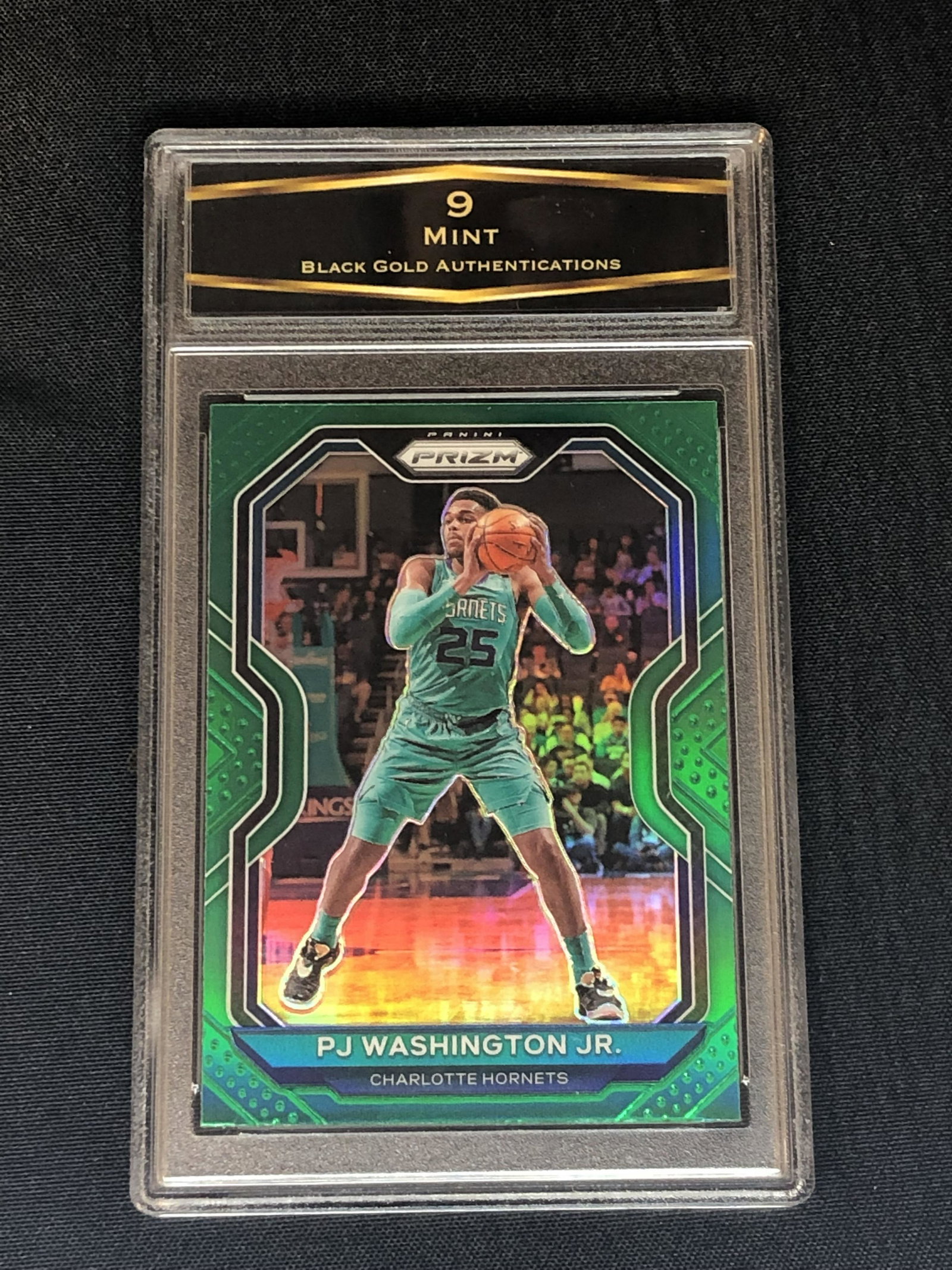 PJ Washington Jr Panini Green Prizm Graded BGA 9: PJ Washington Jr Panini Green Prizm Graded BGA 9