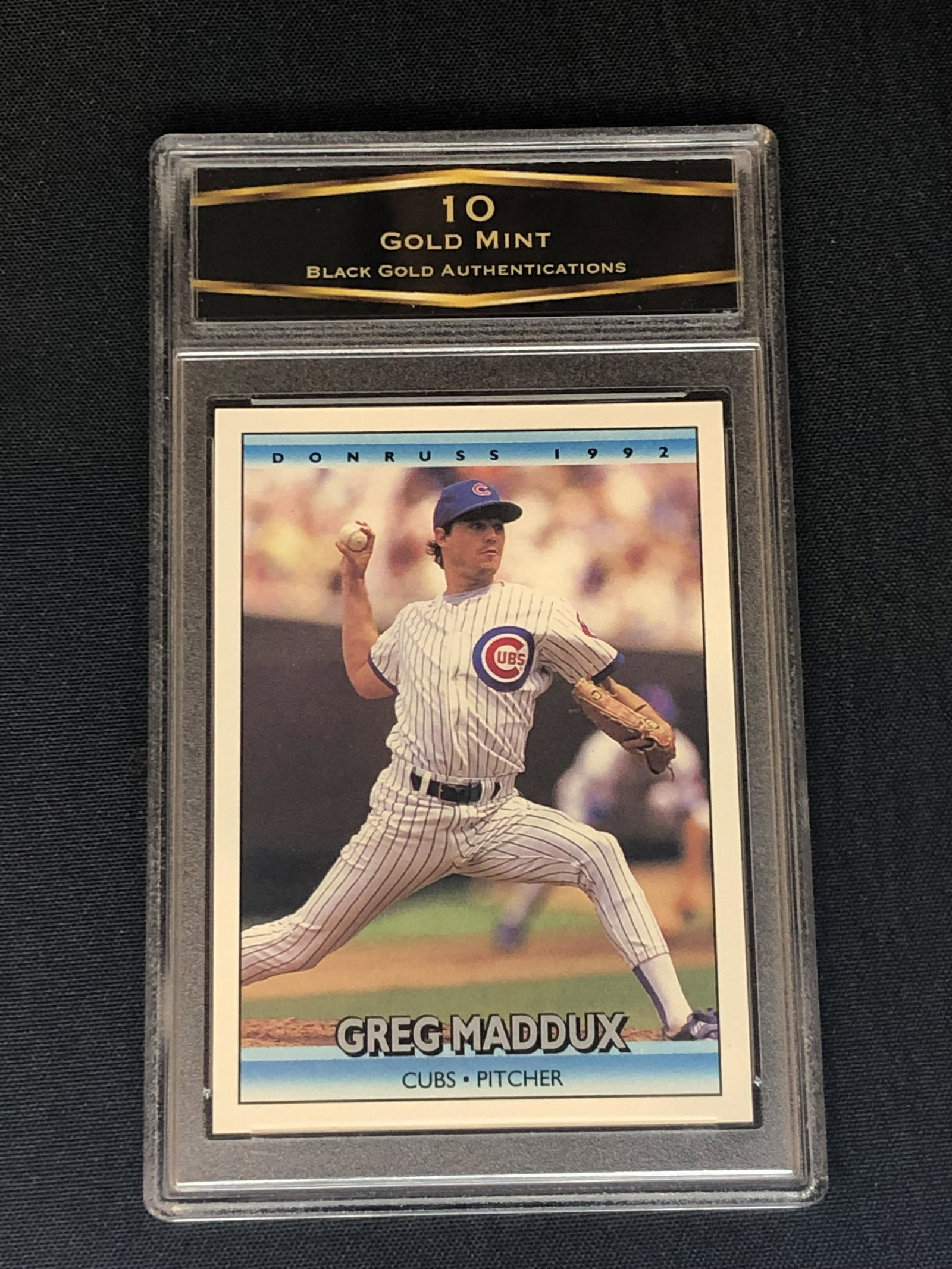Greg Maddux Donruss Graded BGA 10: Greg Maddux Donruss Graded BGA 10