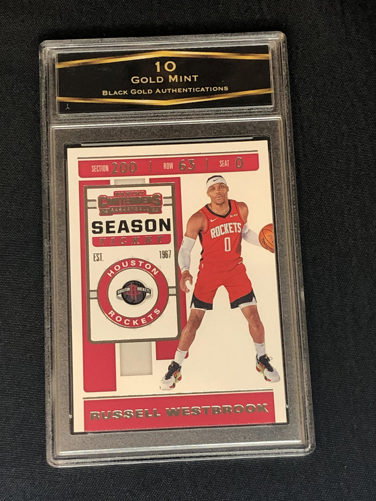 Russell Westbrook Panini Contenders Graded BGA 10 (1 of 1)
