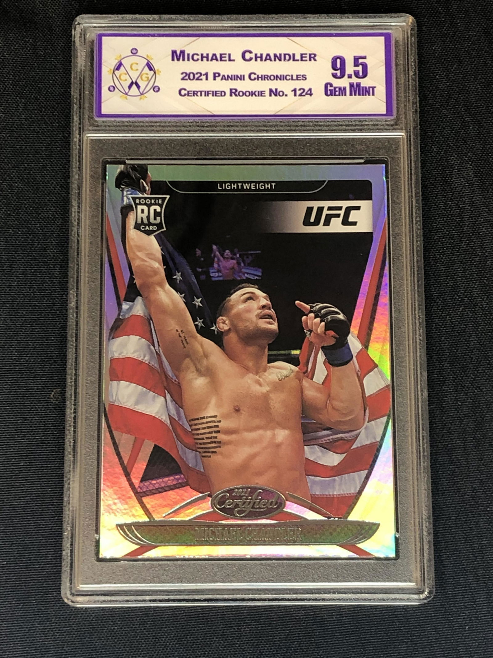 Michael Chandler Panini Certified Rookie Graded CCG 9.5 (1 of 1)