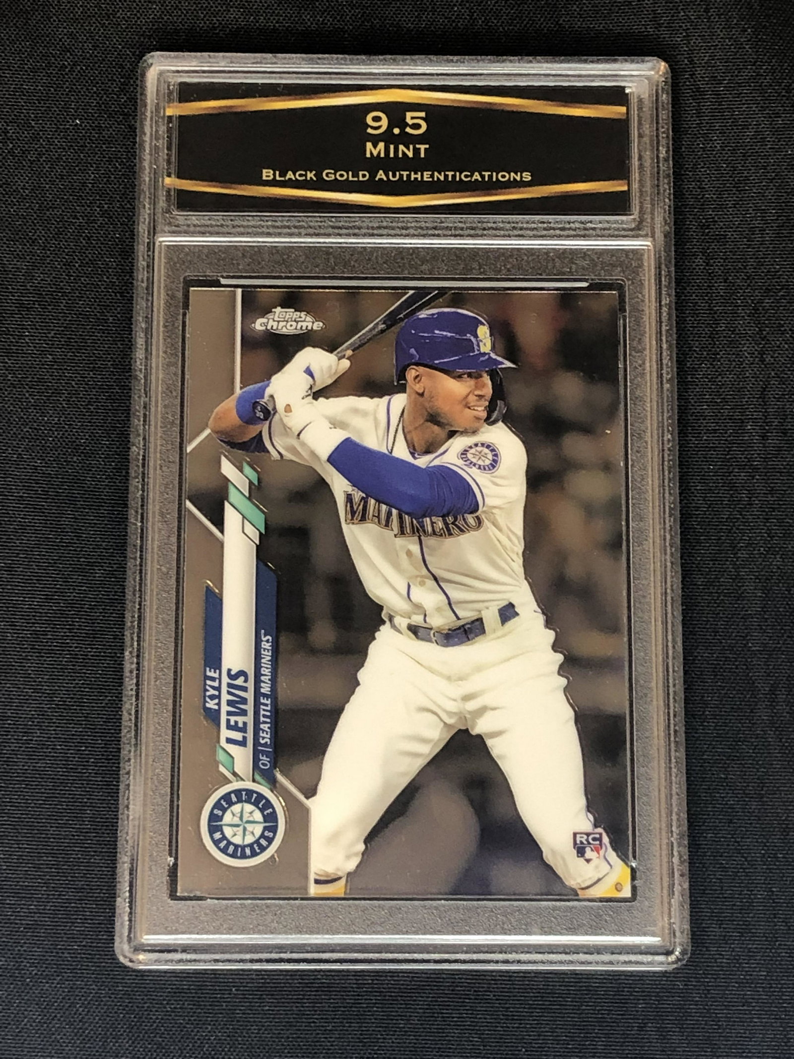 Kyle Lewis Topps Chrome Rookie Graded BGA 9.5 (1 of 1)
