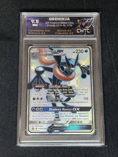 Shiny Greninja GX Full Art Graded CWTC 9.5: Shiny Greninja GX Full Art Graded CWTC 9.5