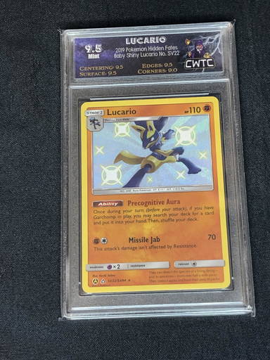 Baby Shiny Lucario Graded Cwtc 9.5