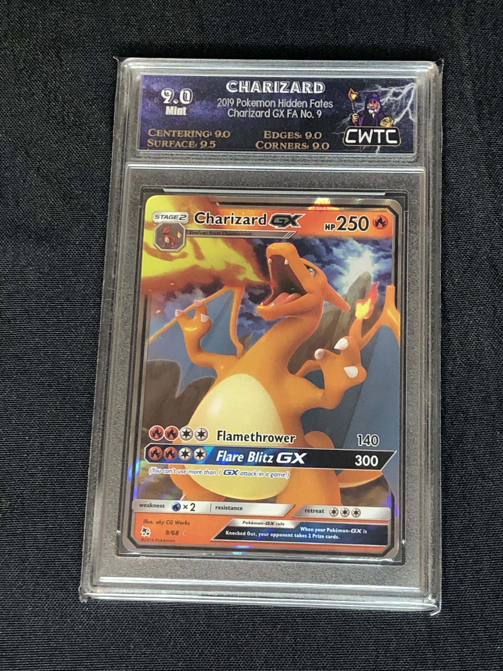 Charizard GX Graded CWTC 9 (1 of 1)